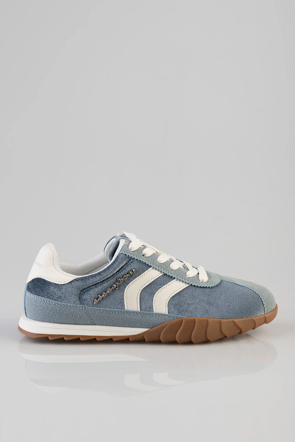 Jim Velvet Sneaker - Blue - Image 2