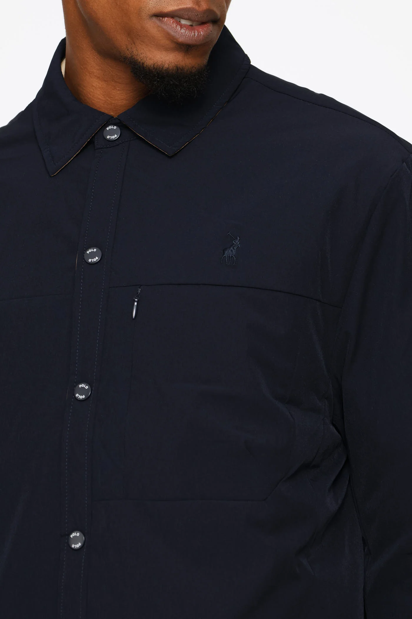 Johnson Reversible Jacket - Navy/Brown - Image 4