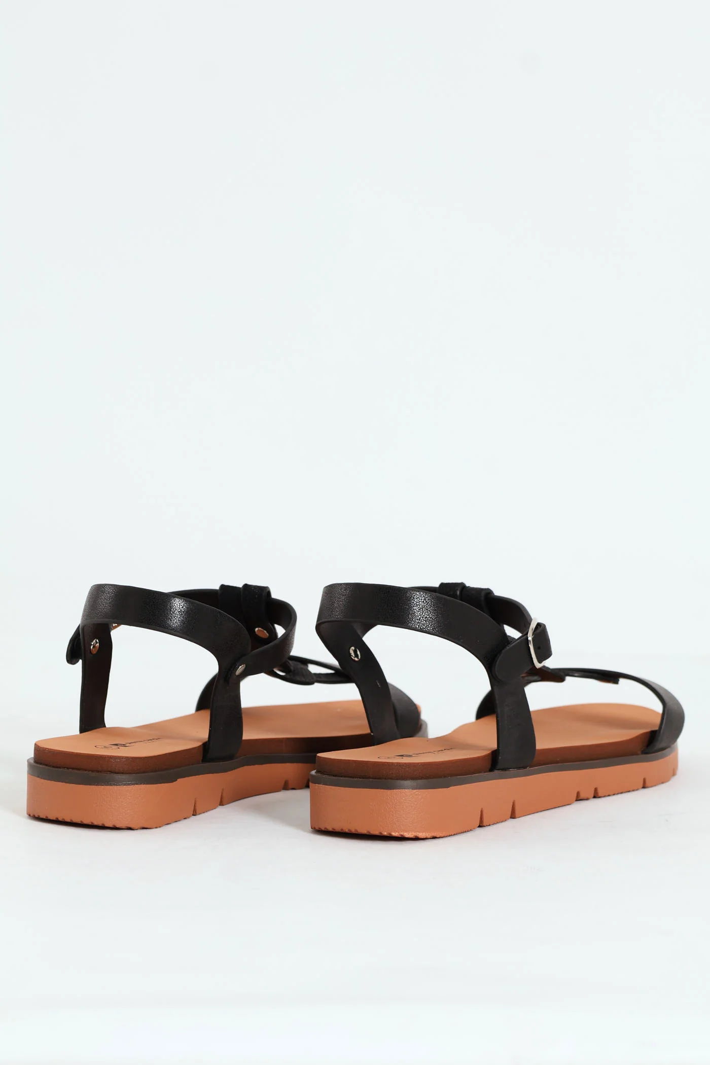 Jolie T-Strap Ankle Strap Sandal - Black - Image 2