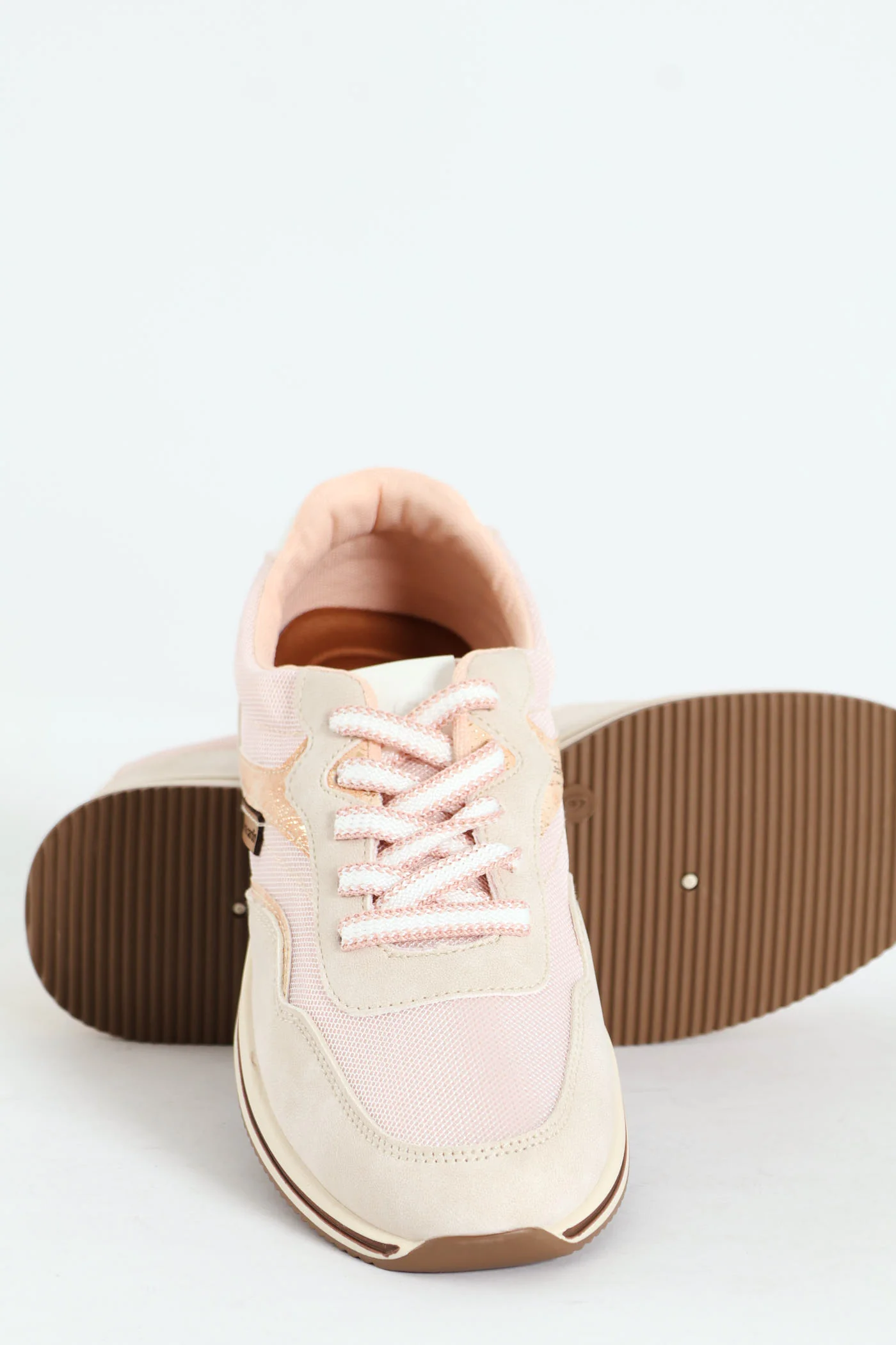 Josephine 9 Lace Up Sneaker - Nude - Image 4