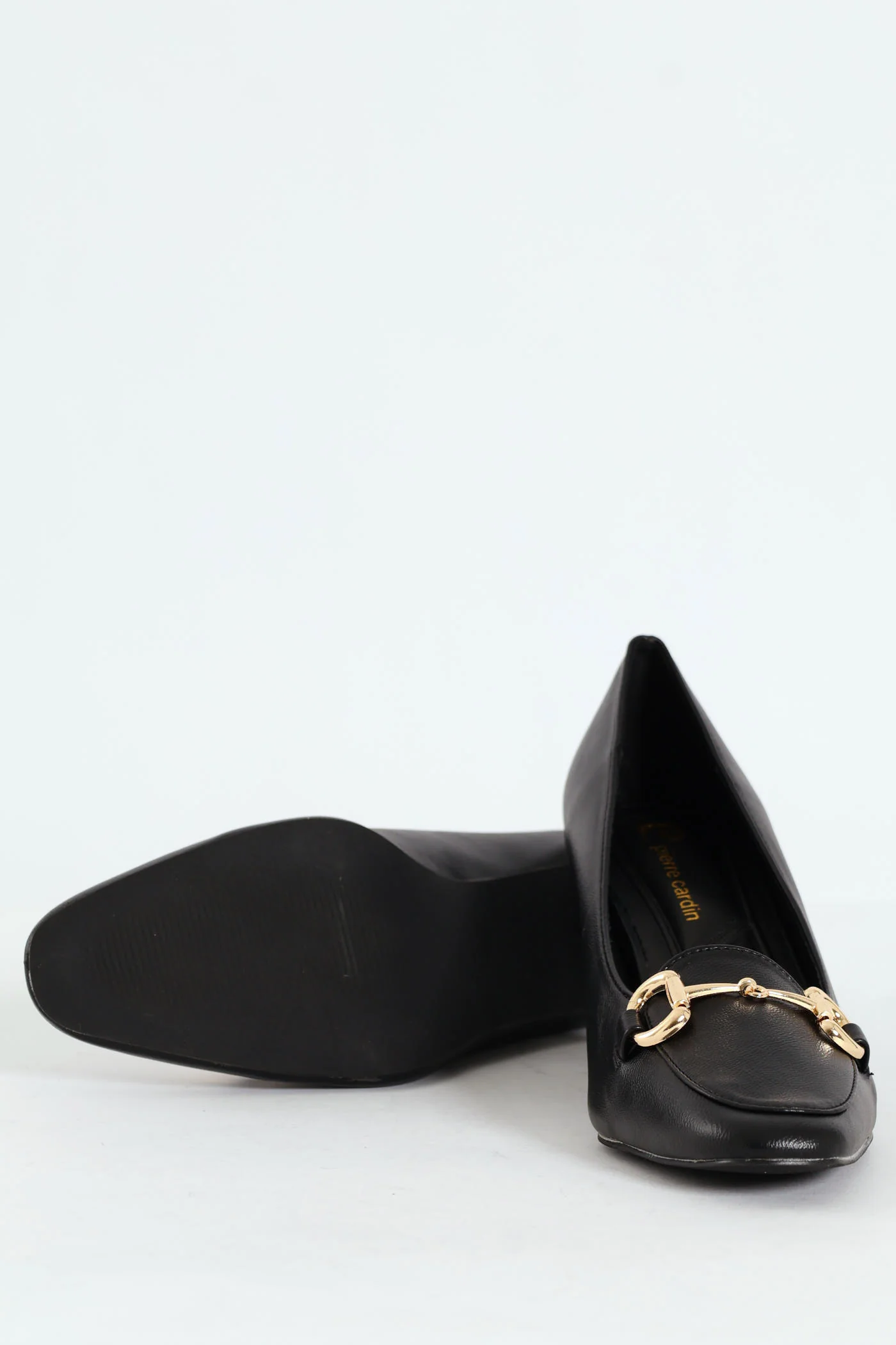 Juliet Almond Toe Juliet Horsebit Kitten Court Heel - Black - Image 4