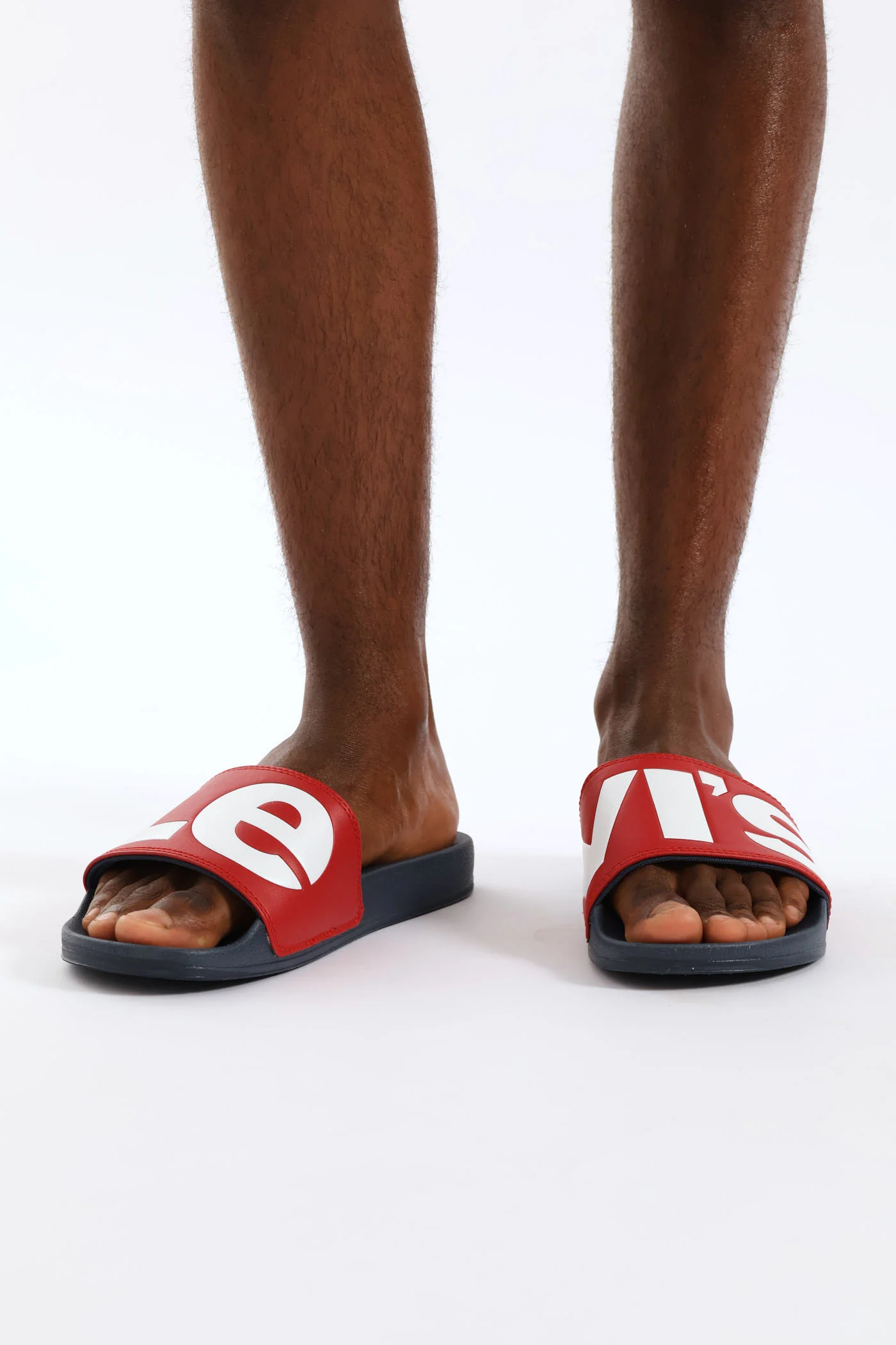 June Pool Slide Sandal - Navy/Red - Image 3
