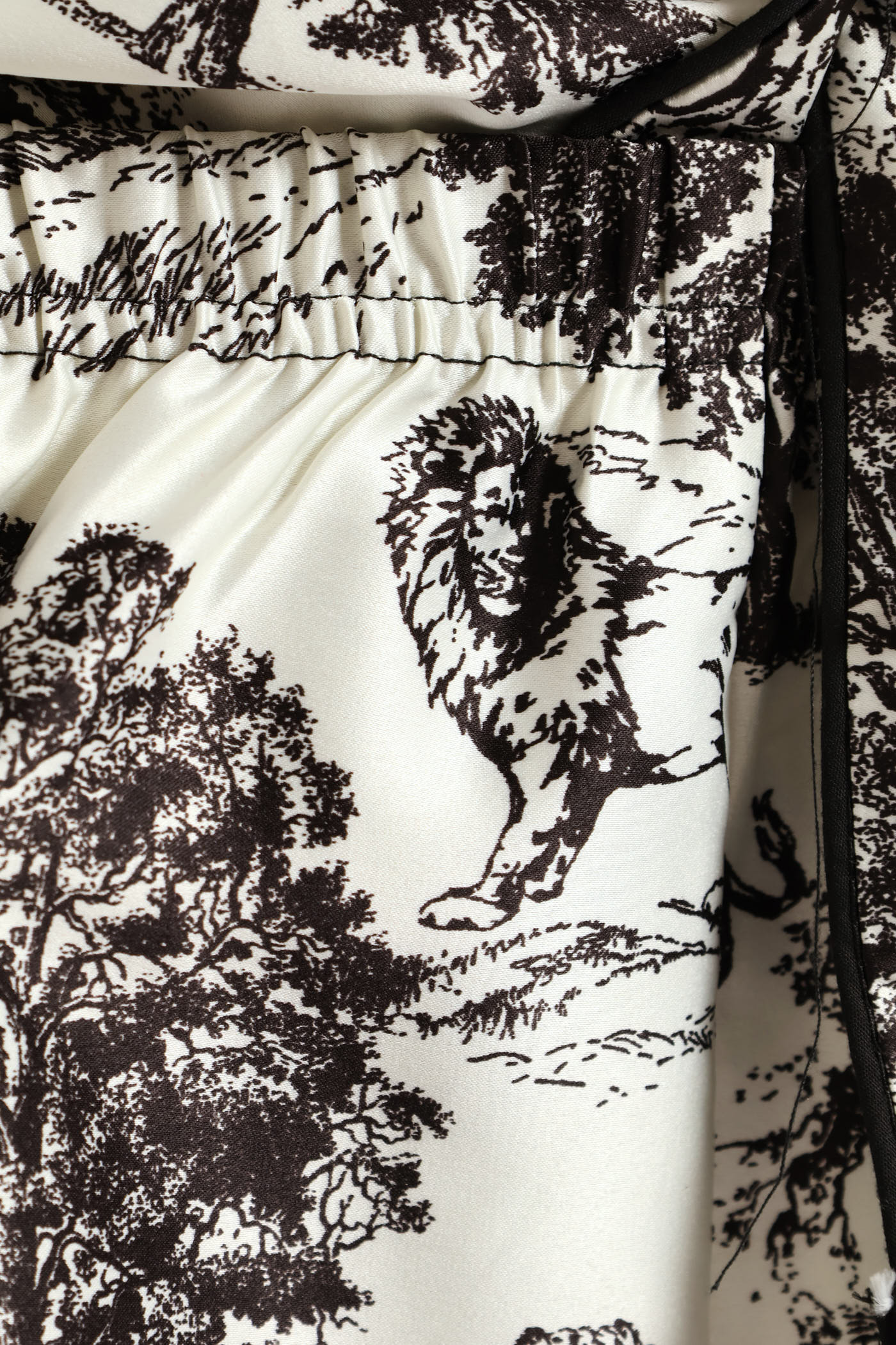 Jungle Button Through & Short Set - Black/White - Image 5