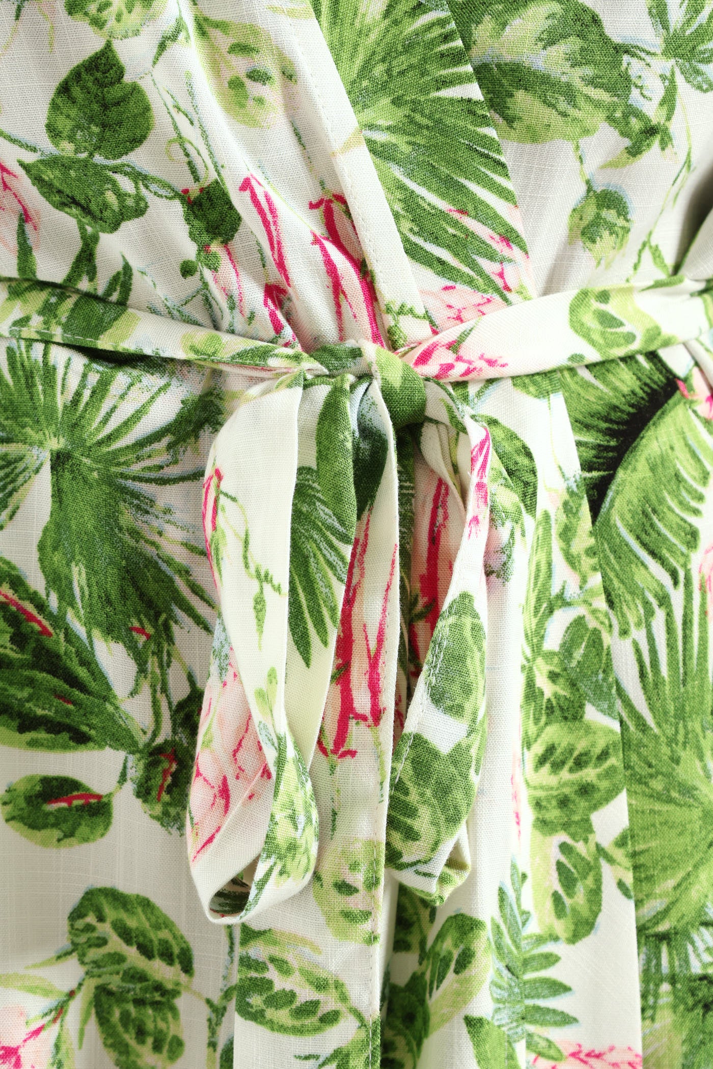 Jungle Linen Gown  - Multi - Image 4