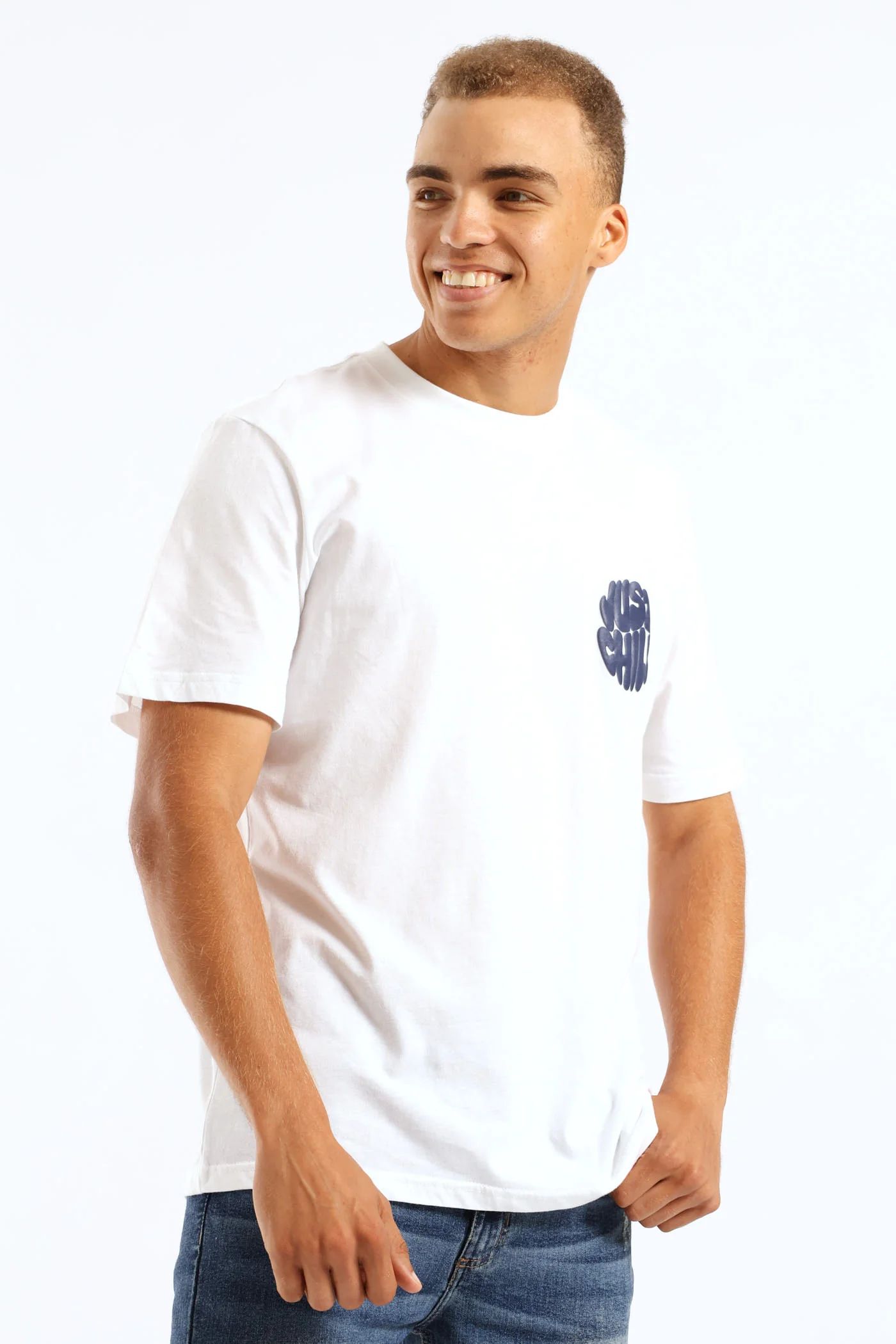 Just Chill Tee - White - Image 4
