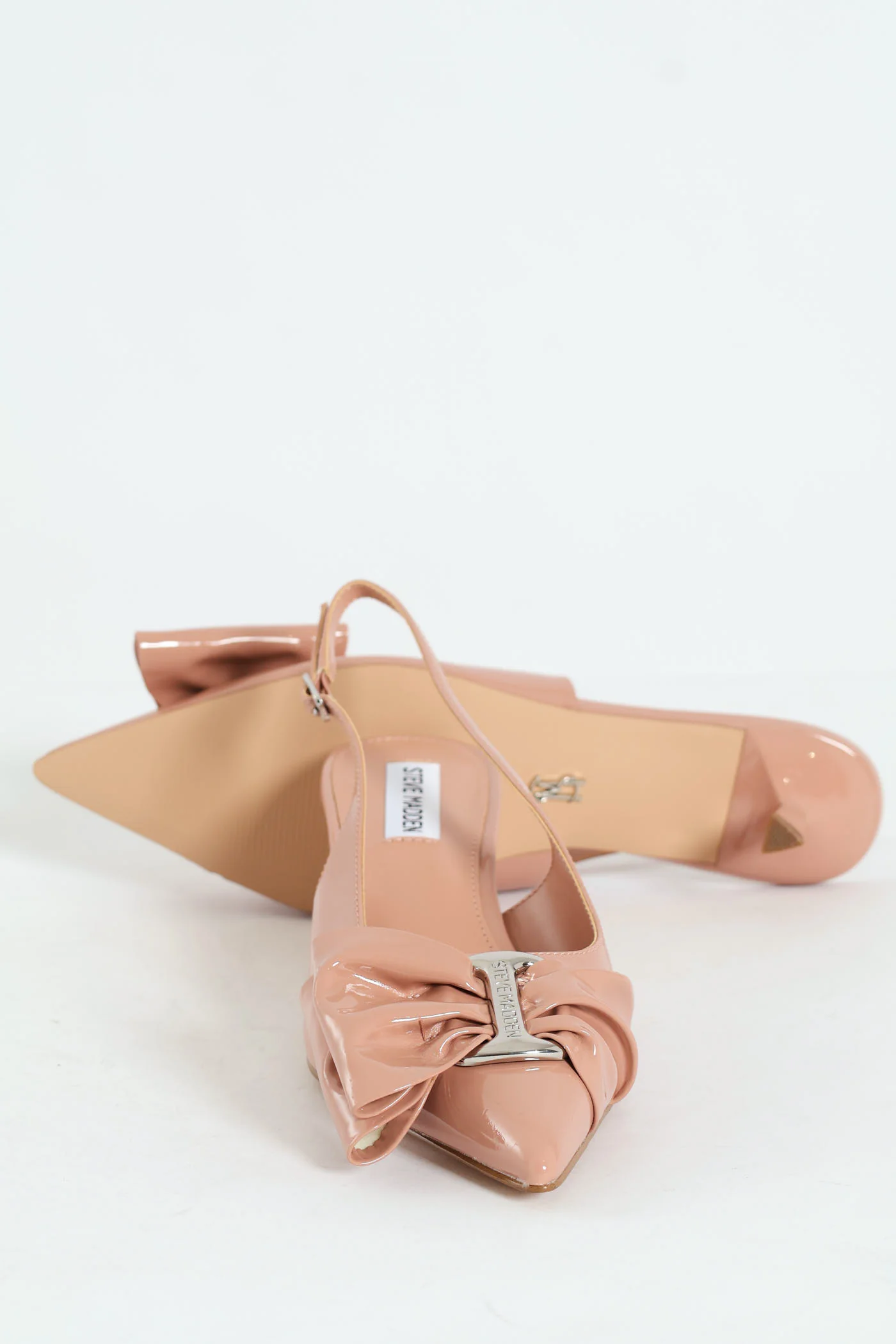 Kaci Kitten Heel Slingback With Bow - Blush - Image 5
