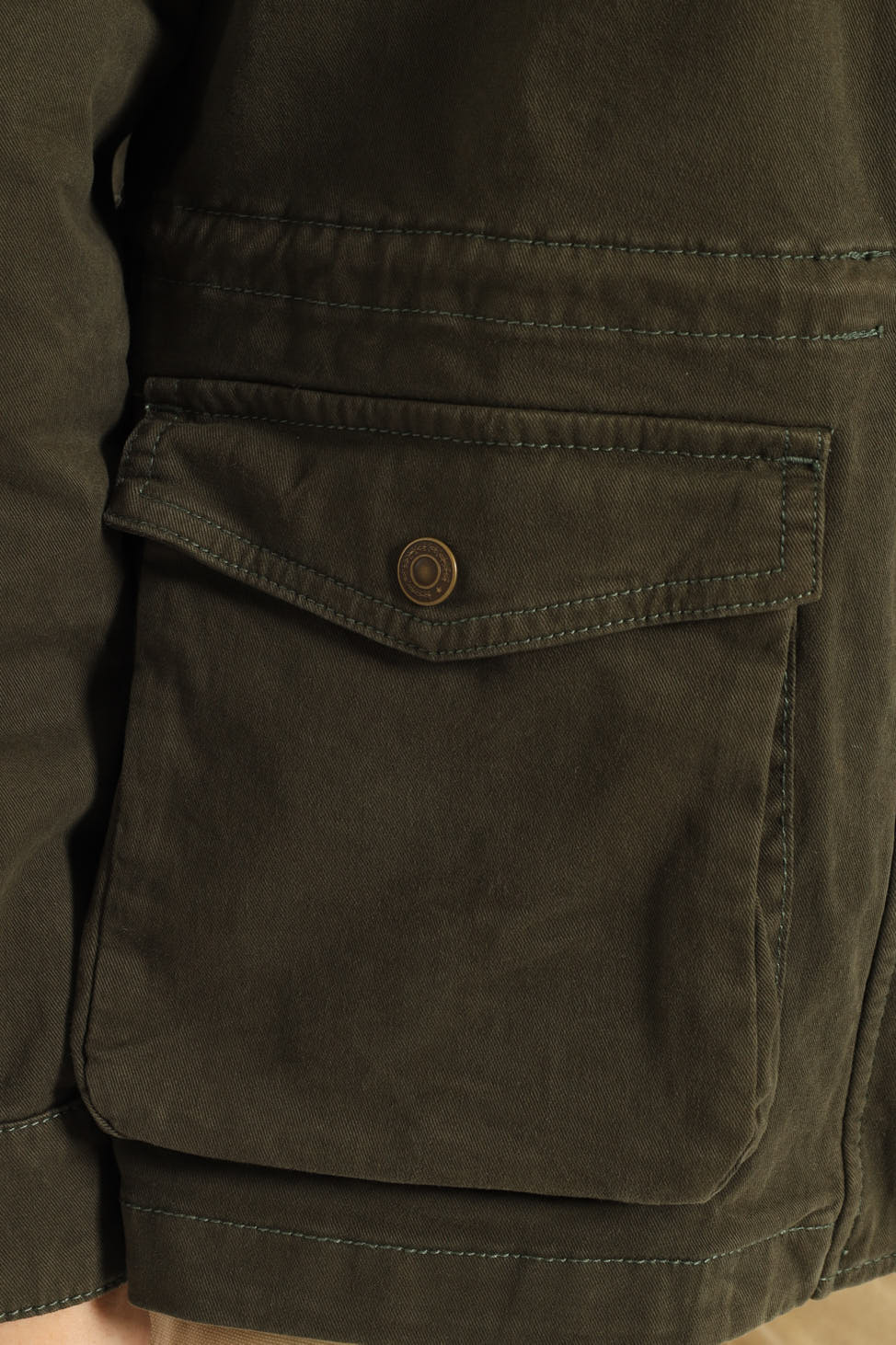 Karlie Utility Jacket - Military Green - Image 4