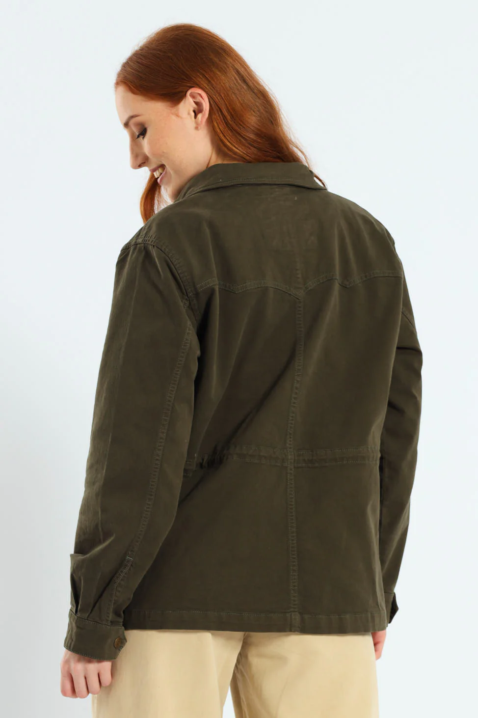 Karlie Utility Jacket - Military Green - Image 5