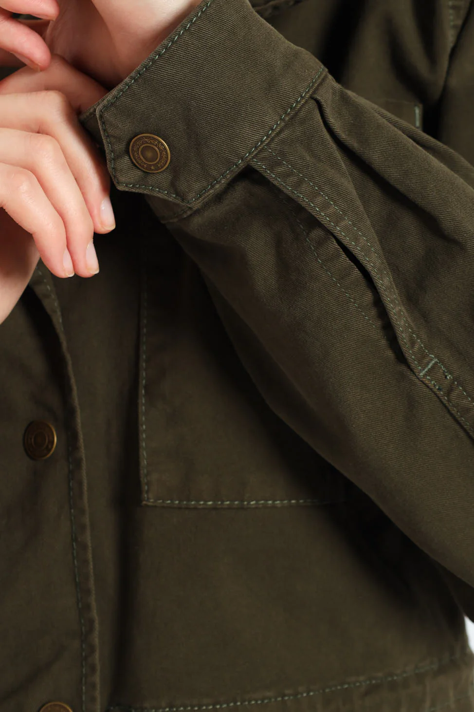 Karlie Utility Jacket - Military Green - Image 6
