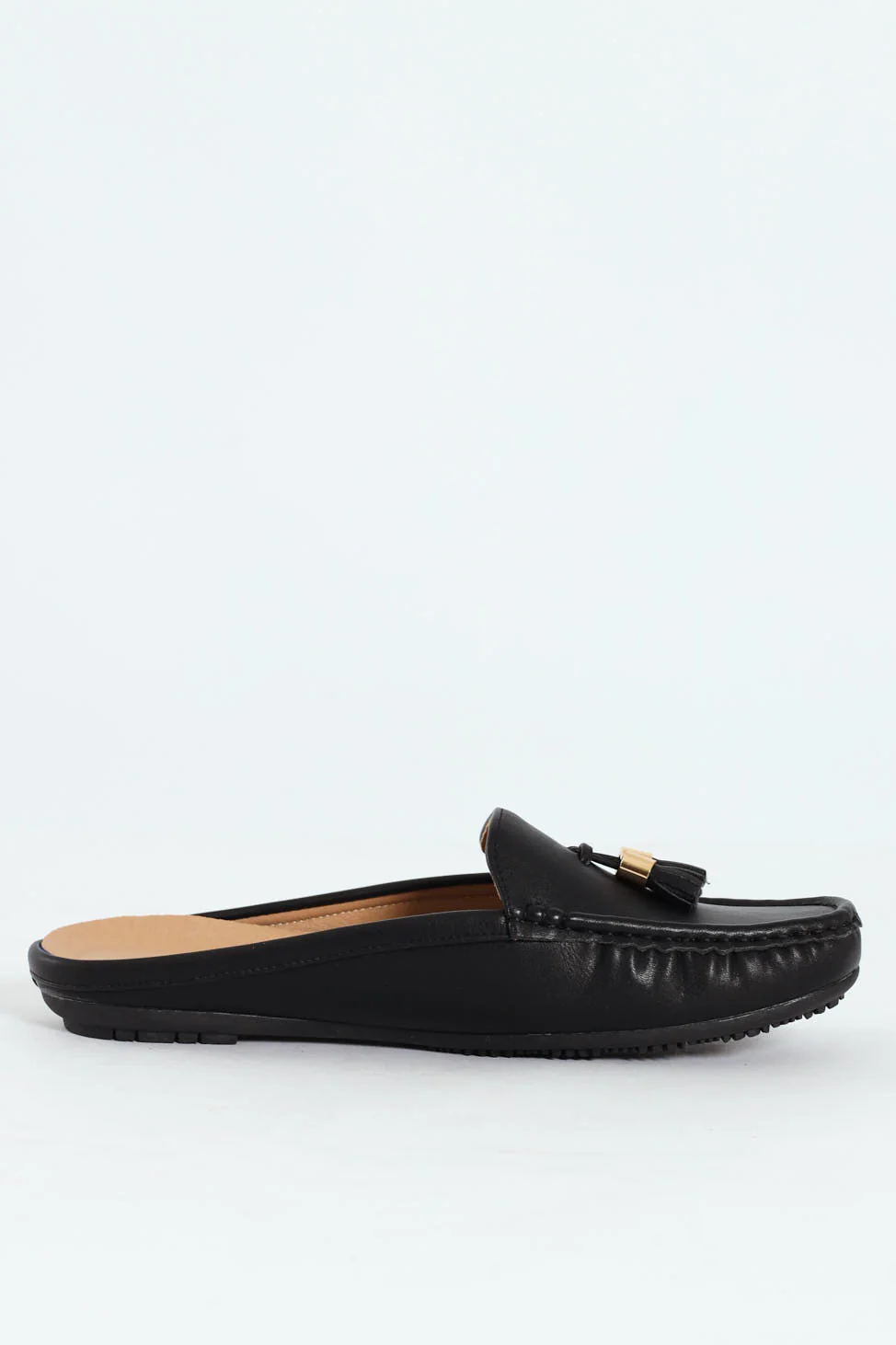 Kassandra Tassel Slip On Mule - Black - Image 2