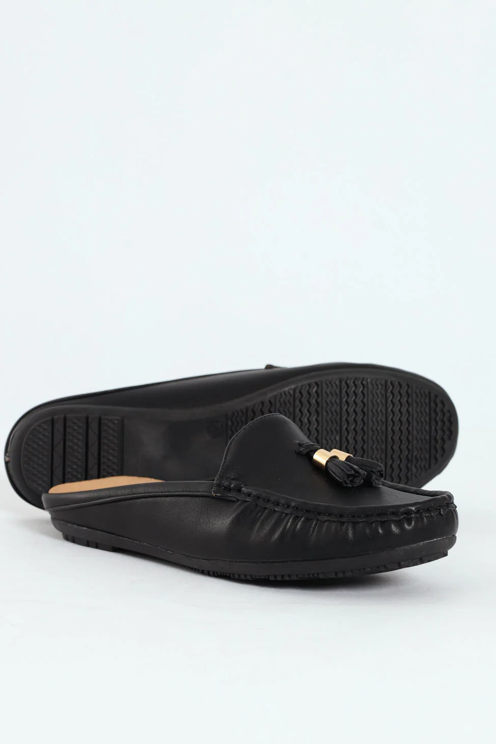Kassandra Tassel Slip On Mule - Black - Image 4