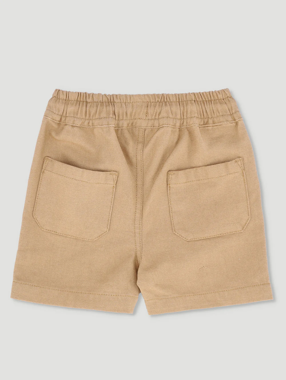 Keedo Baby Boys Brushed Canvas Short - Tan - Image 2