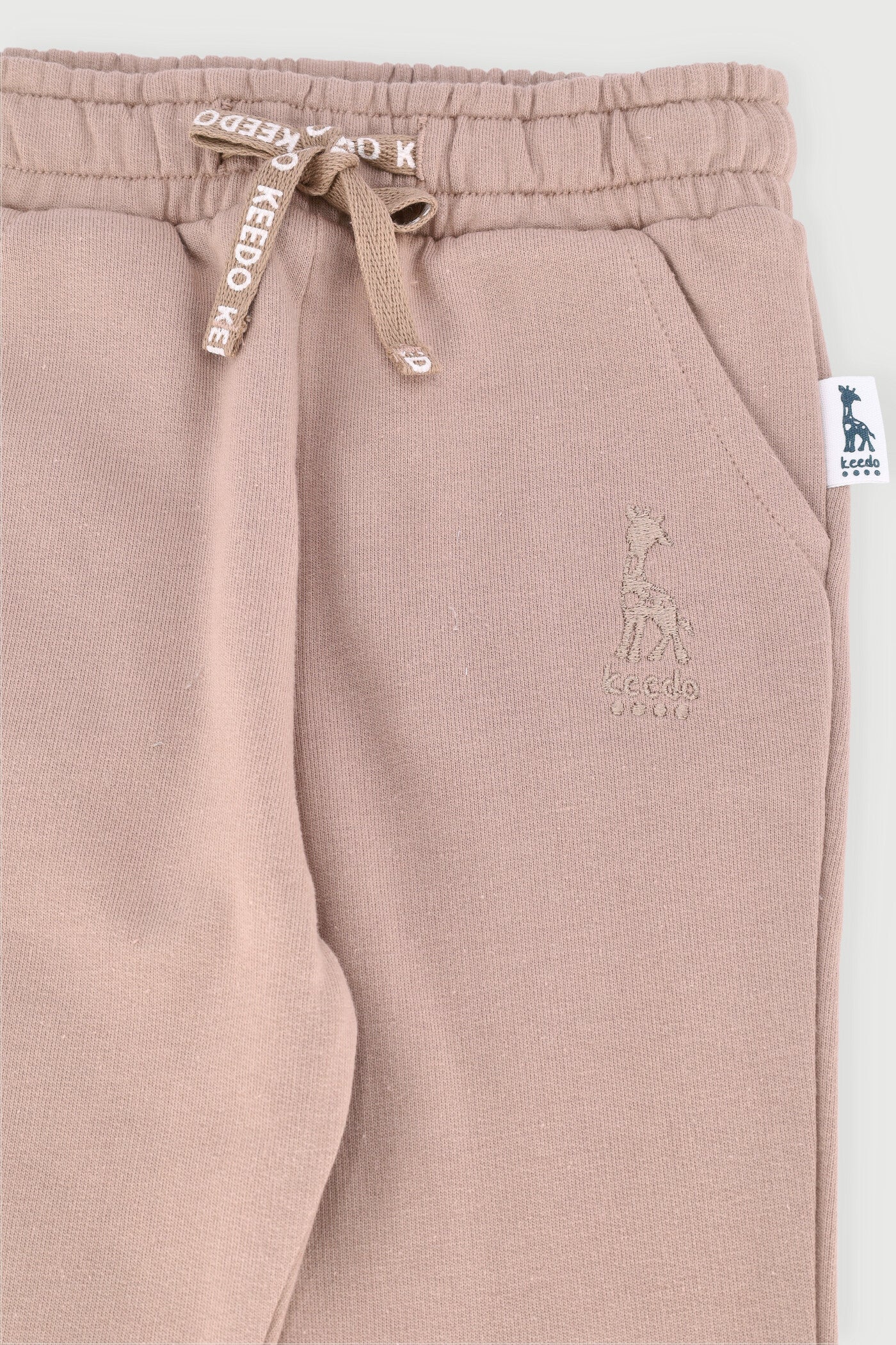 Keedo Baby Boys Core Fleece Jogger - Taupe - Image 3