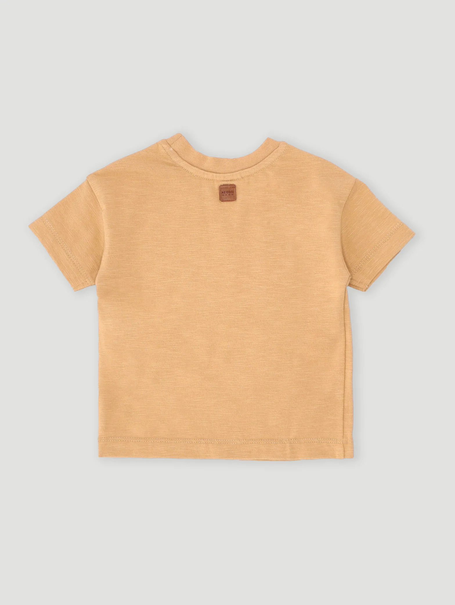 Keedo Baby Boys Core Tee - Biscuit - Image 2
