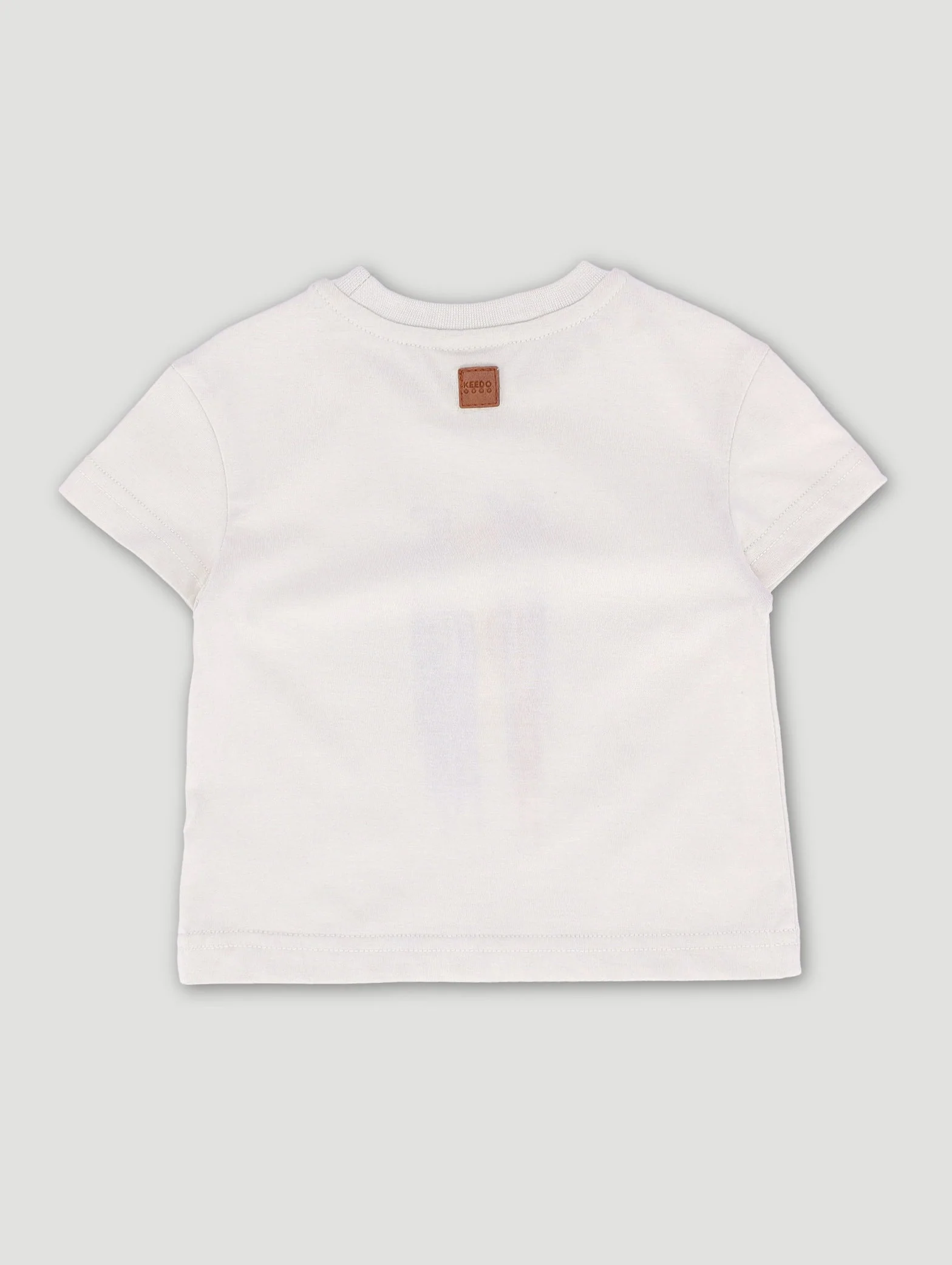 Keedo Baby Boys Drip Logo Tee - Stone - Image 2