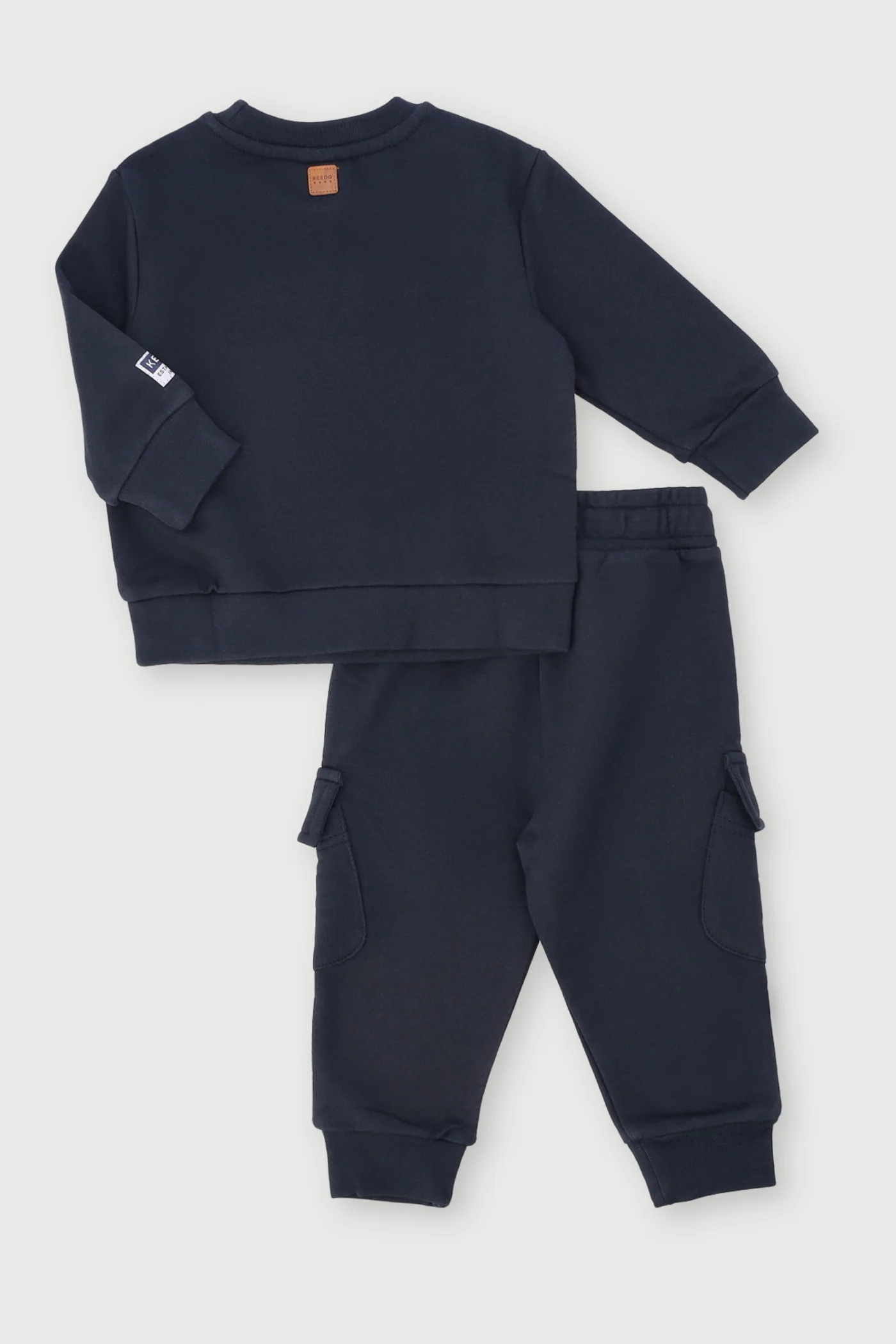 Keedo Baby Boys Embroidery Fleece Set - Black - Image 2