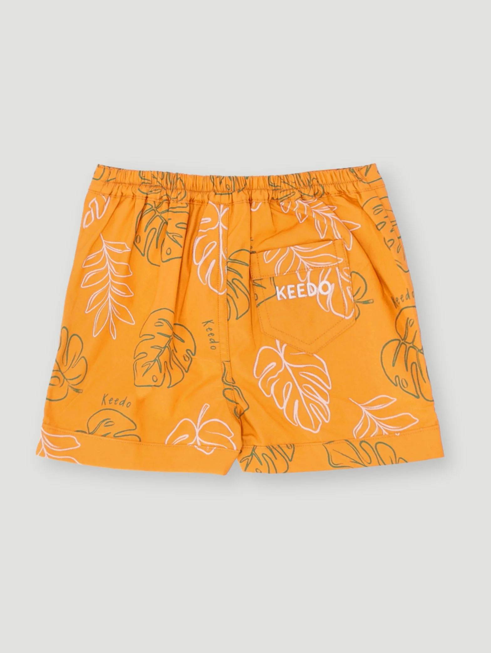 Keedo Baby Boys Foliage Short - Mustard - Image 3