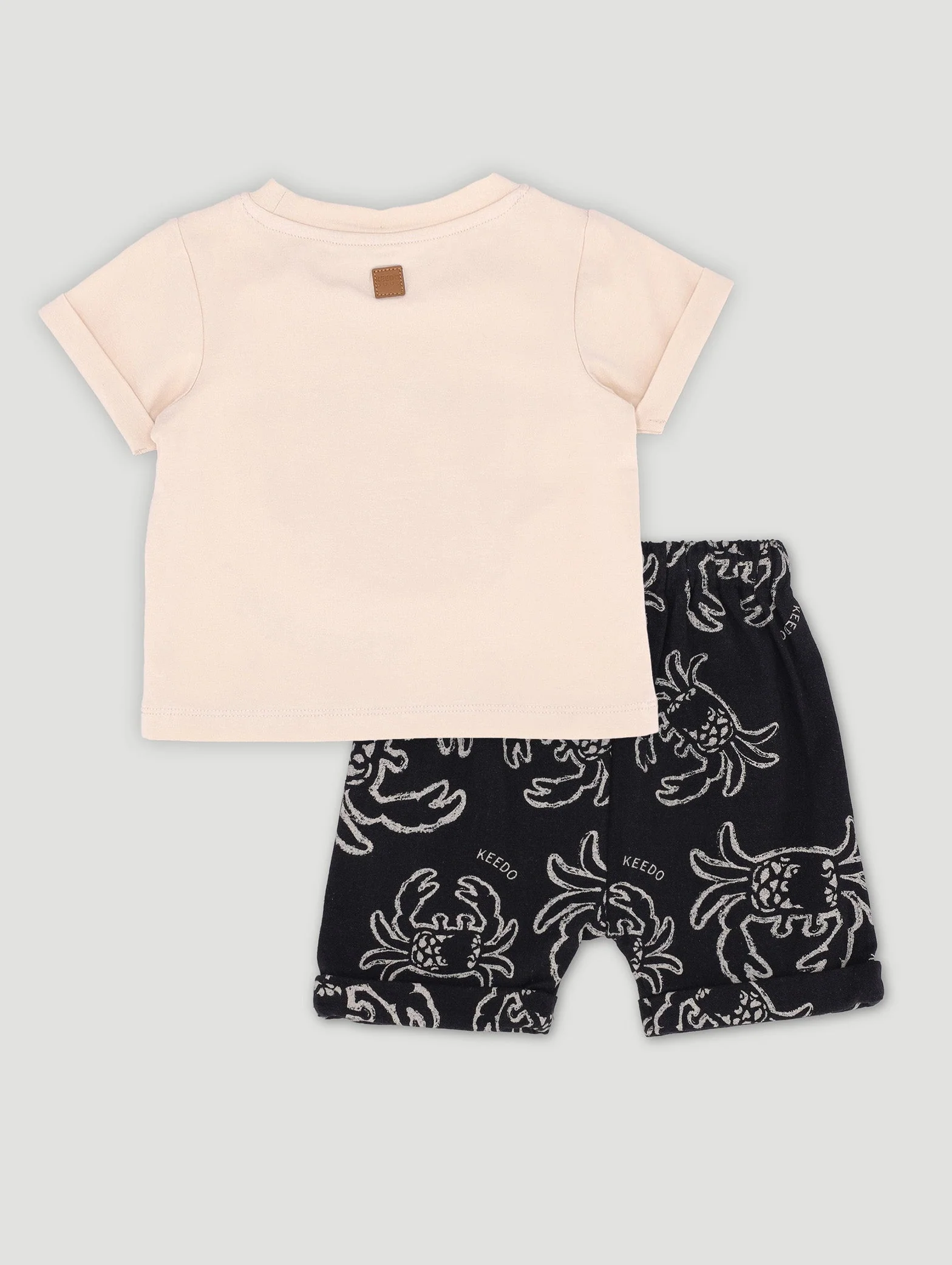 Keedo Baby Boys Seaside Printed Tee & Short Set - Multi - Image 2