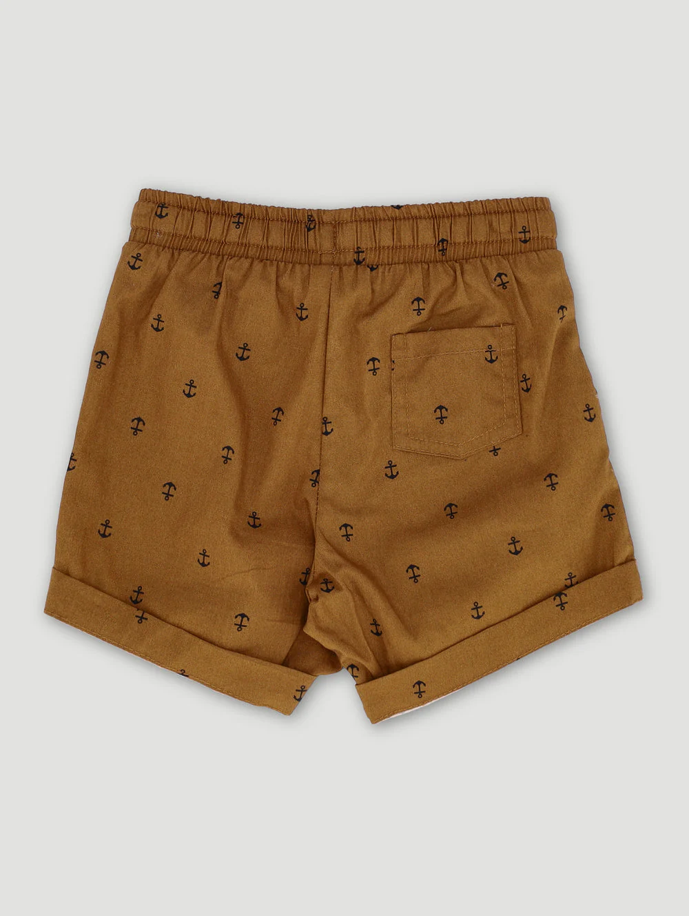 Keedo Baby Boys Yacht Print Short - Rust - Image 2