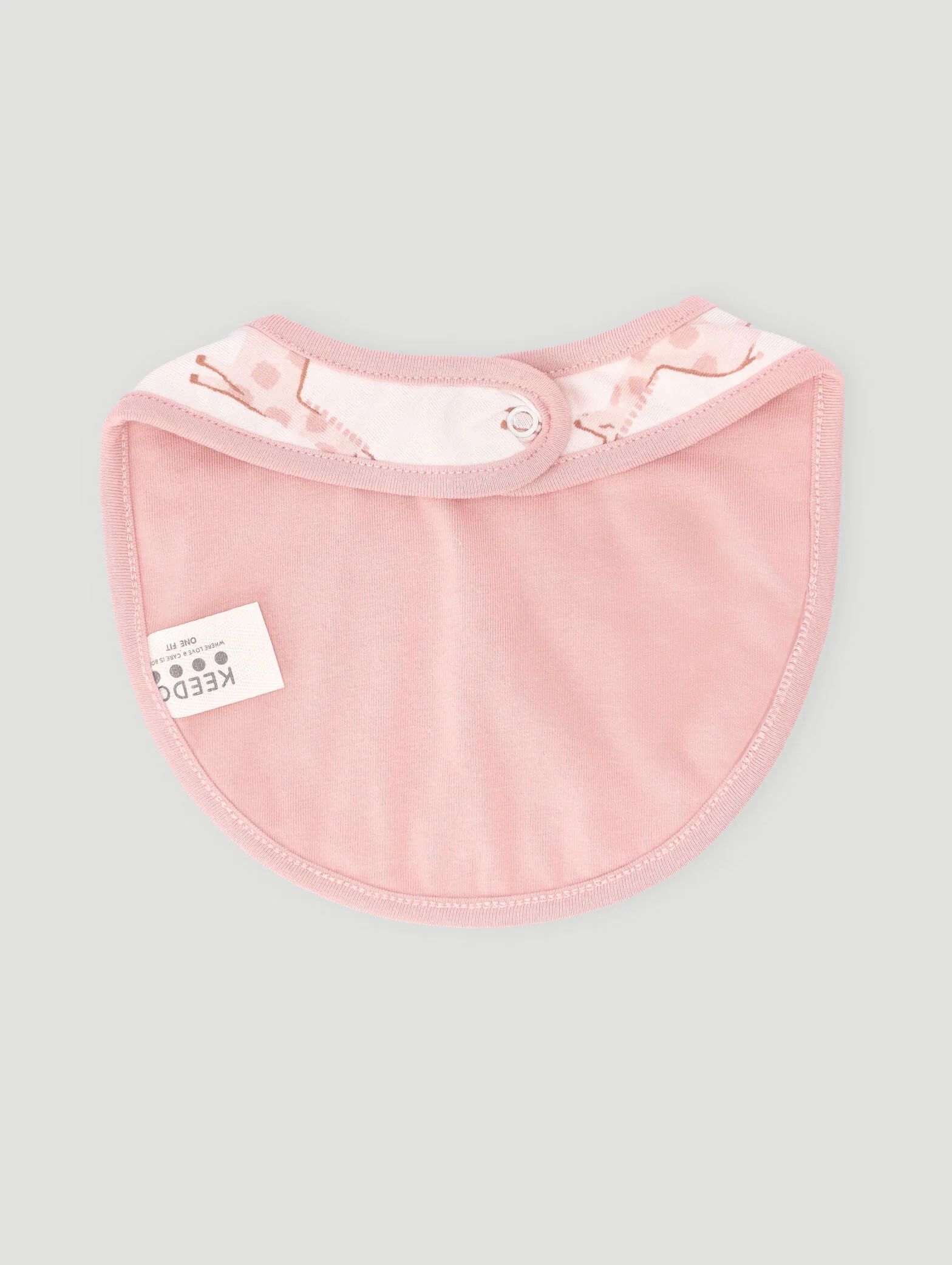 Keedo Baby Girl Giraffe Bib - Cream - Image 2