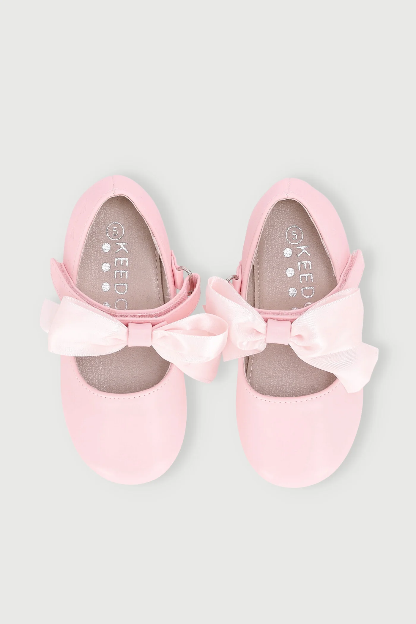 Keedo Girls Bow Pump - Pink - Image 4
