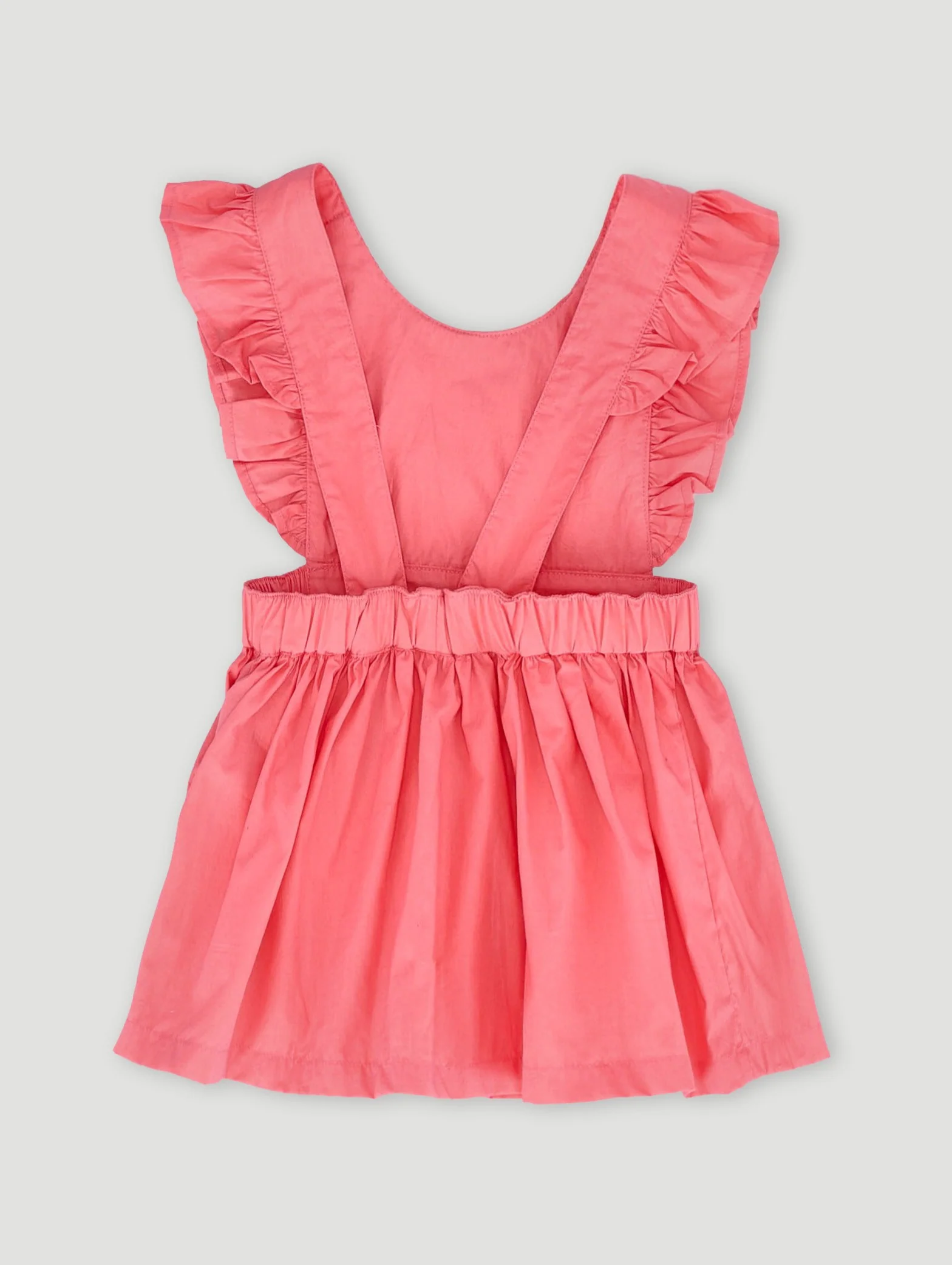 Keedo Baby Girls Crochet Pinni Set - Coral Pink - Image 2