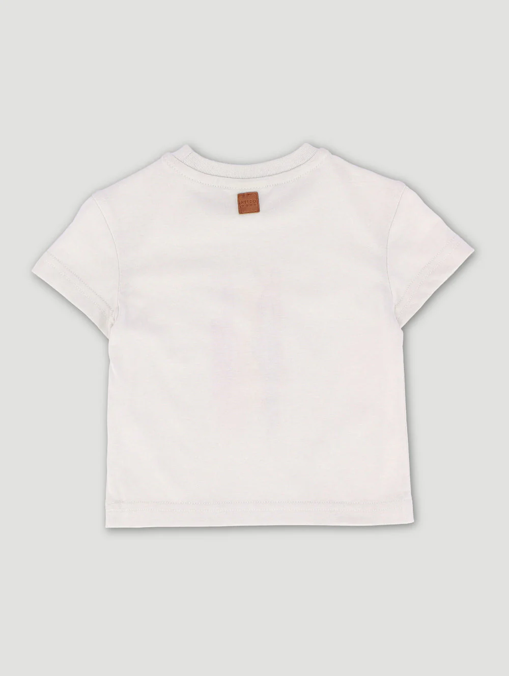 Keedo Baby Girls Embroidered Drip Logo Tee - Stone - Image 2