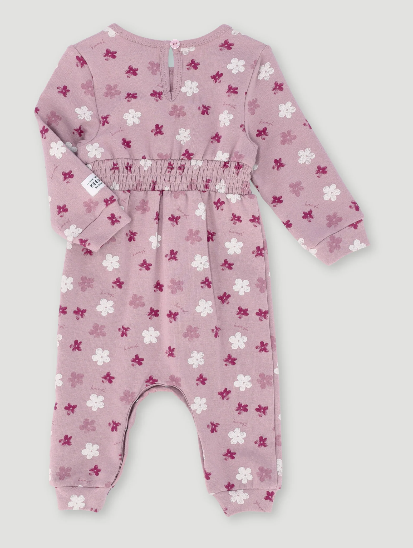 Keedo Baby Girls Fleece Monofloral Grow - Mauve - Image 2