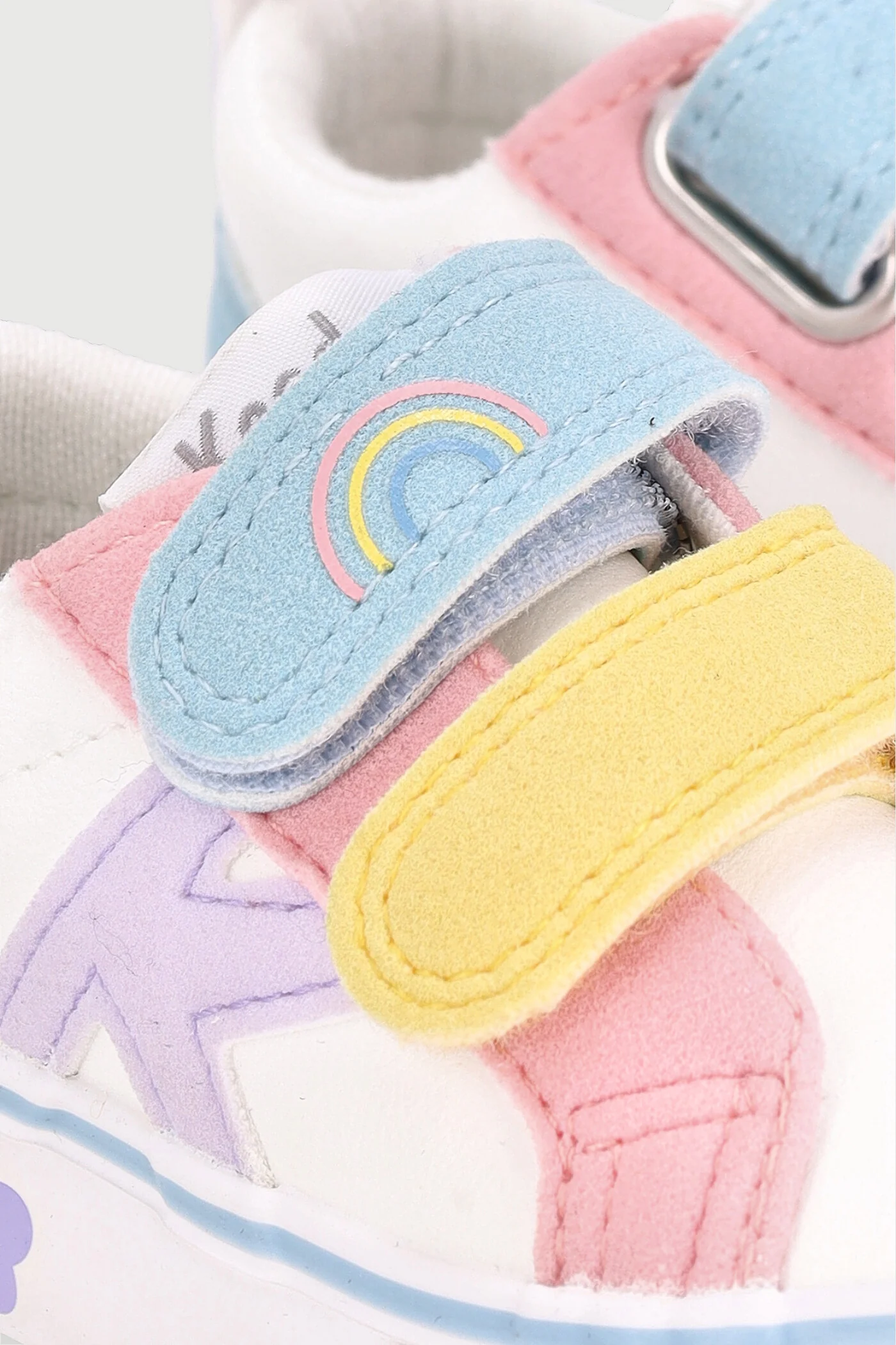 Keedo Baby Girls Flower Skate Sneaker - Light Pink - Image 2