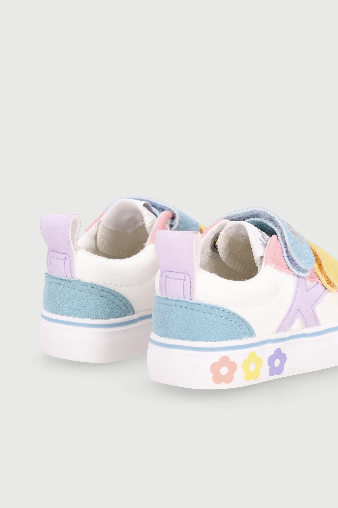 Keedo Baby Girls Flower Skate Sneaker - Light Pink - Image 3