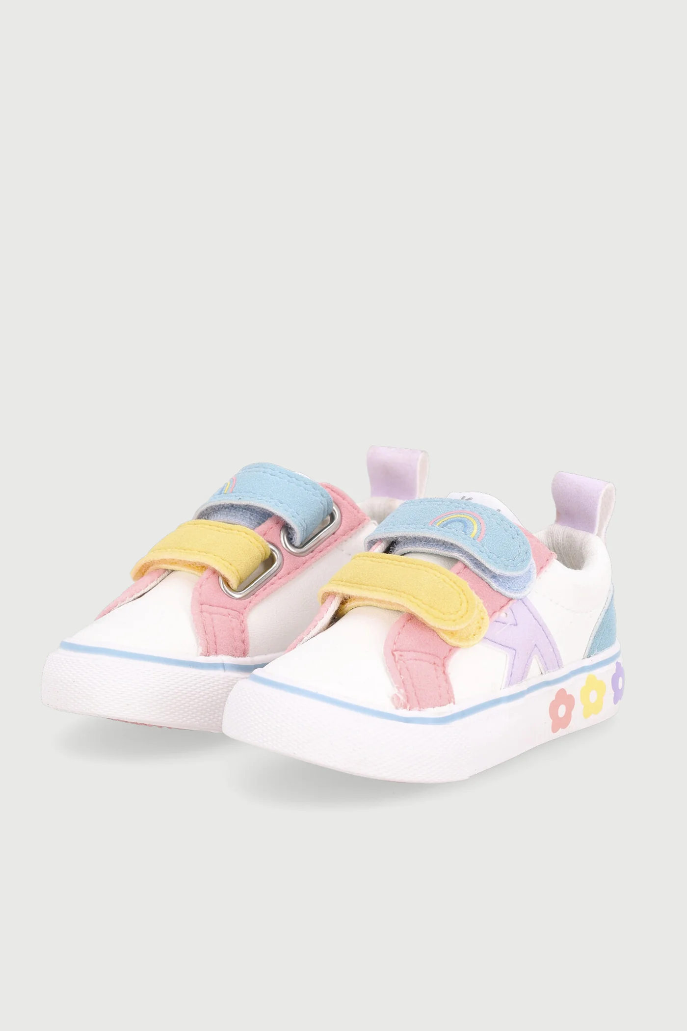 Keedo Baby Girls Flower Skate Sneaker - Light Pink - Image 4