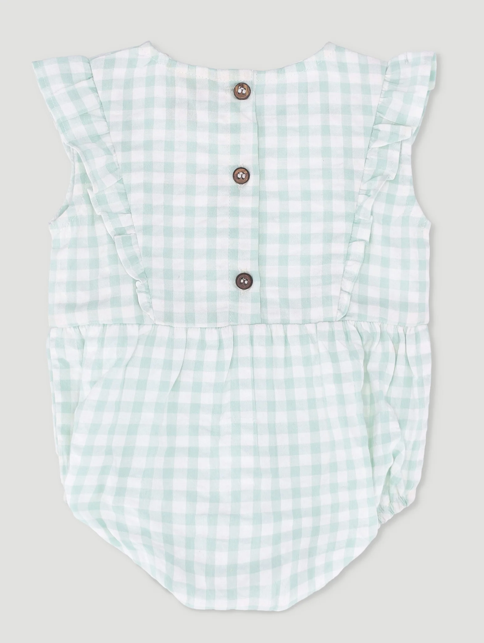 Keedo Baby Girls Gingham Fashion Bloomer - Mint - Image 2