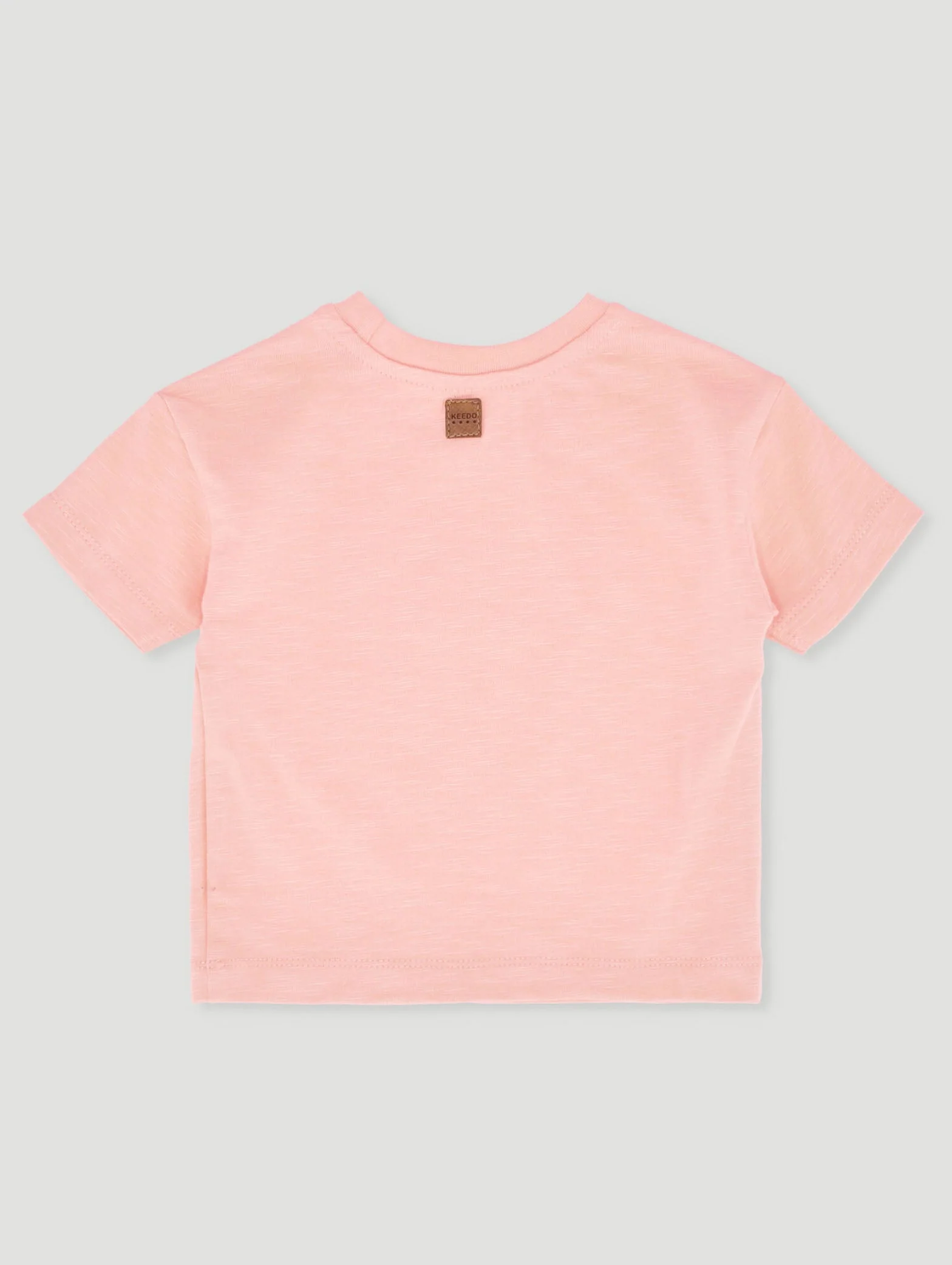 Keedo Baby Girls Pearl Logo Tee - Peach - Image 2