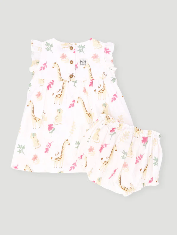 Keedo Baby Girls Safari Dress - Multi - Image 2