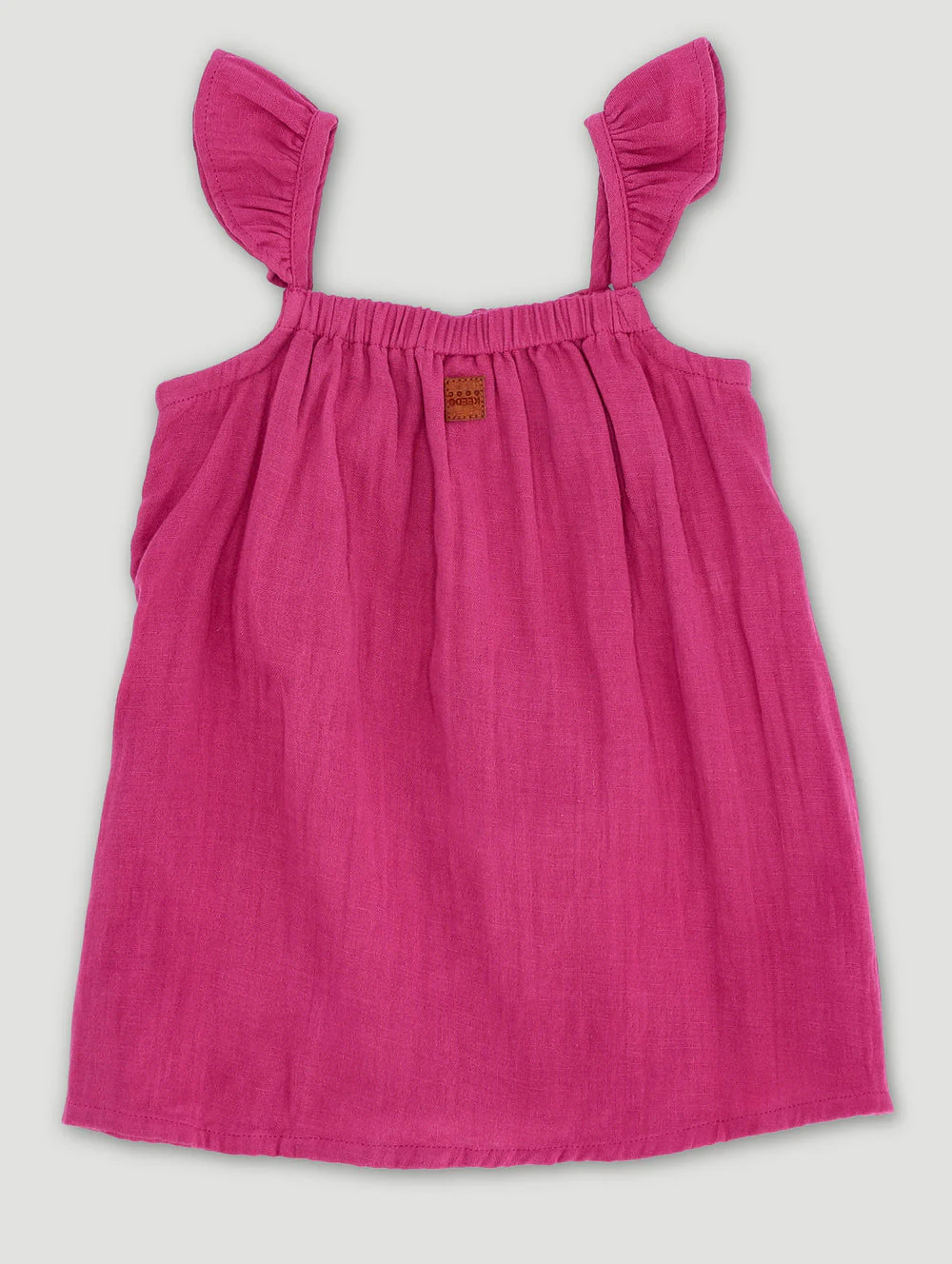 Keedo Baby Girls Smocked Dress - Burgundy - Image 2