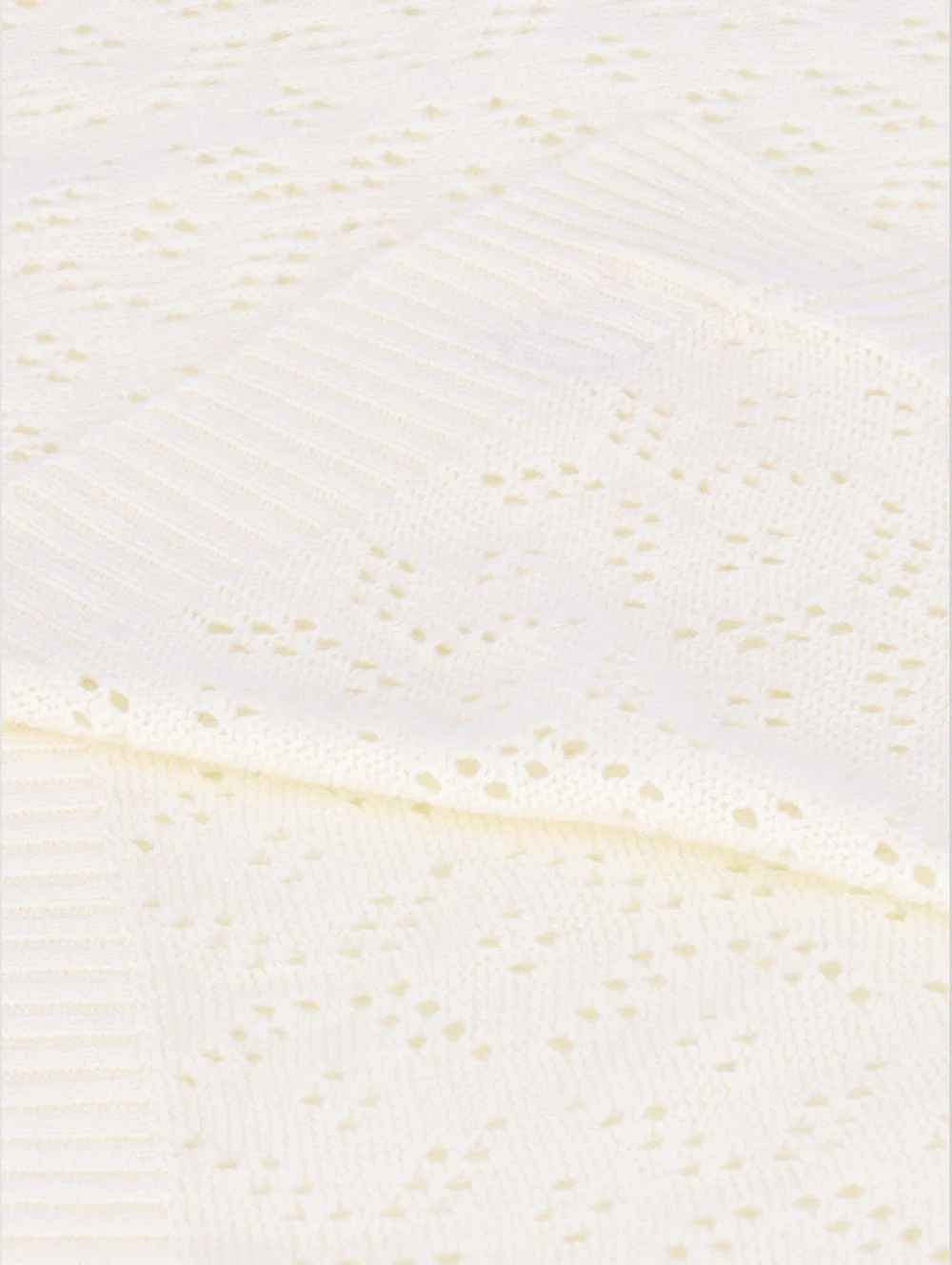 Keedo Baby Pointelle Blanket - Beige - Image 2
