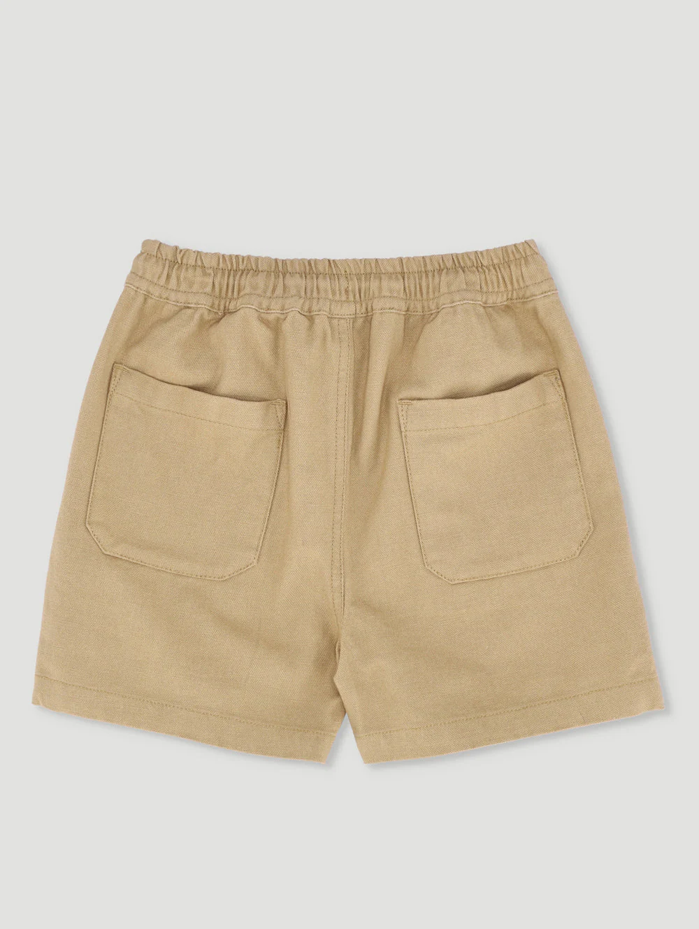 Keedo Boys Brushed Canvas Short - Tan - Image 2