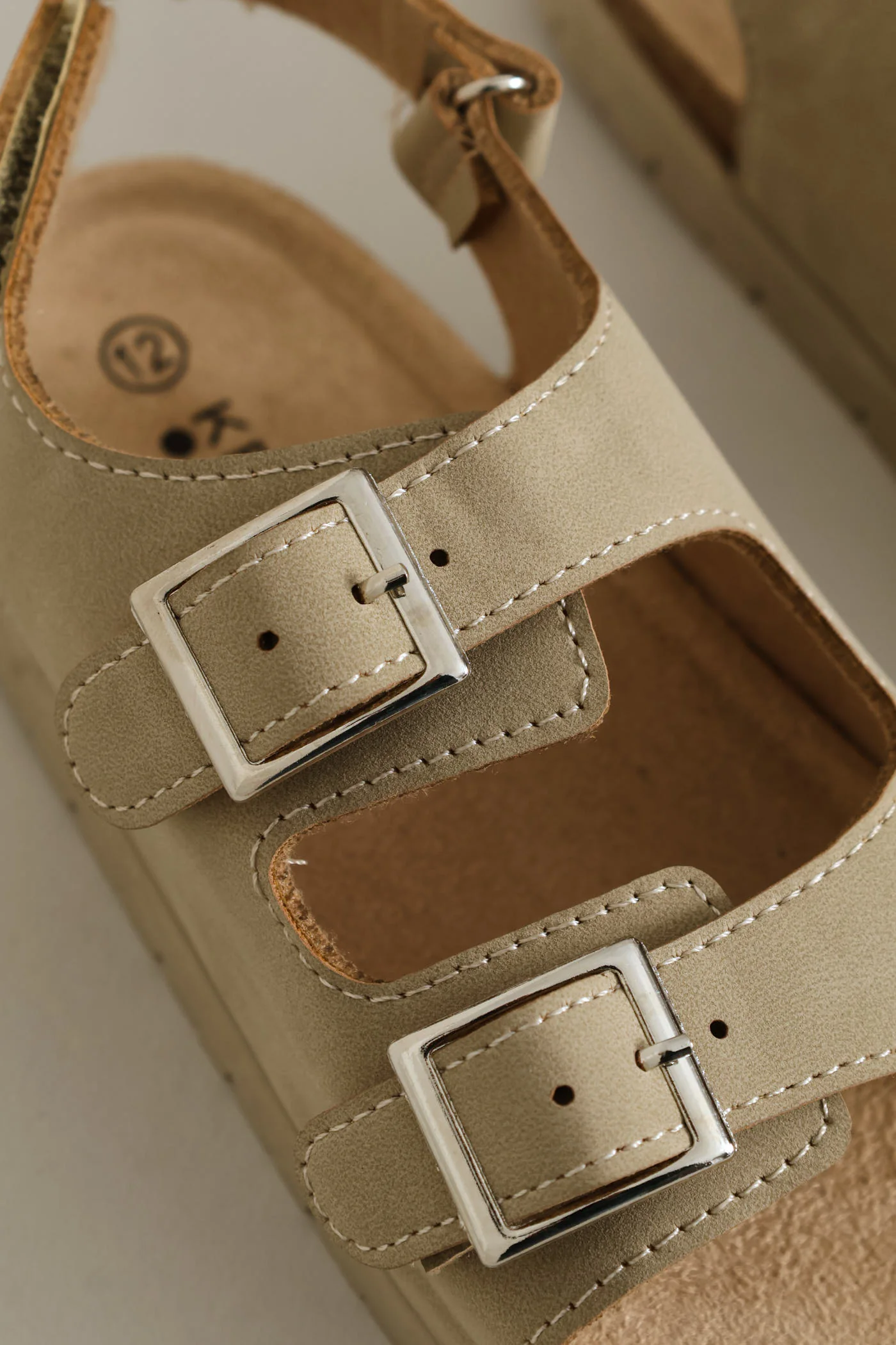 Keedo Boys Classic Health Sandal - Ecru - Image 6