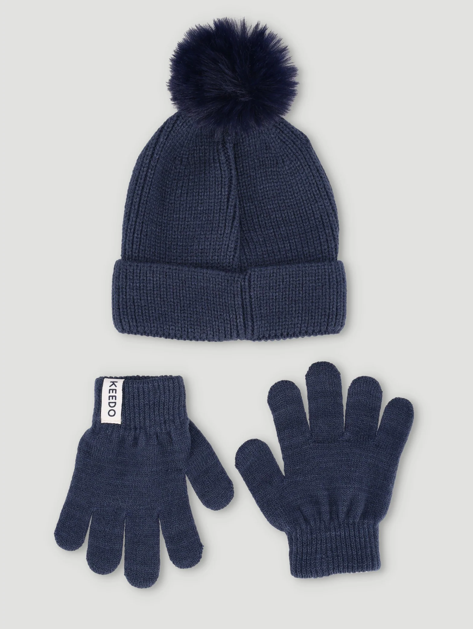 Keedo Boys Kitted Beanie & Glove Set - Image 2