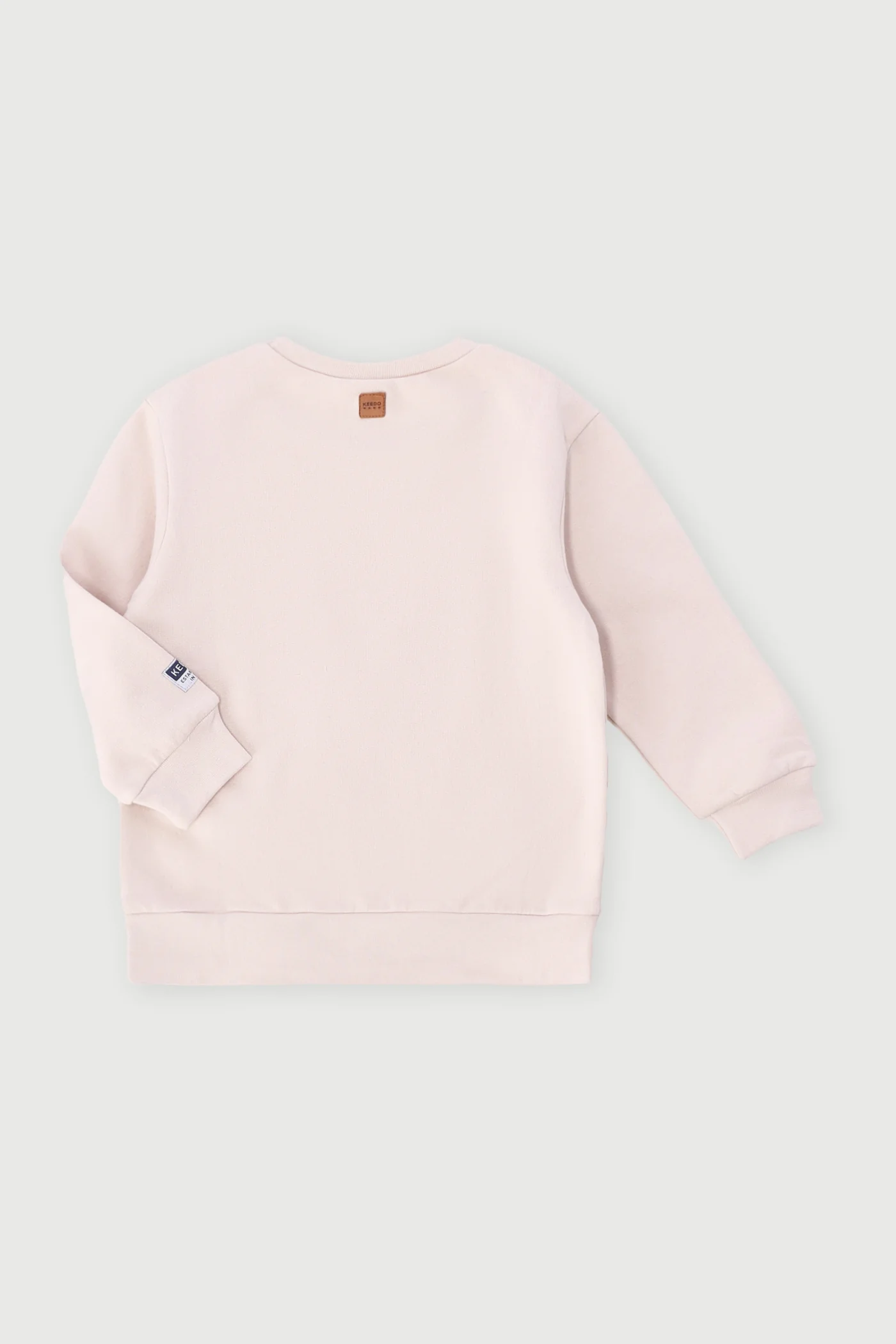 Keedo Boys Logo Sweat Top - Beige - Image 2