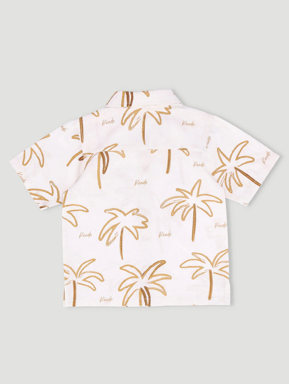 Keedo Boys Palms Resort Shirt - Cream - Image 2