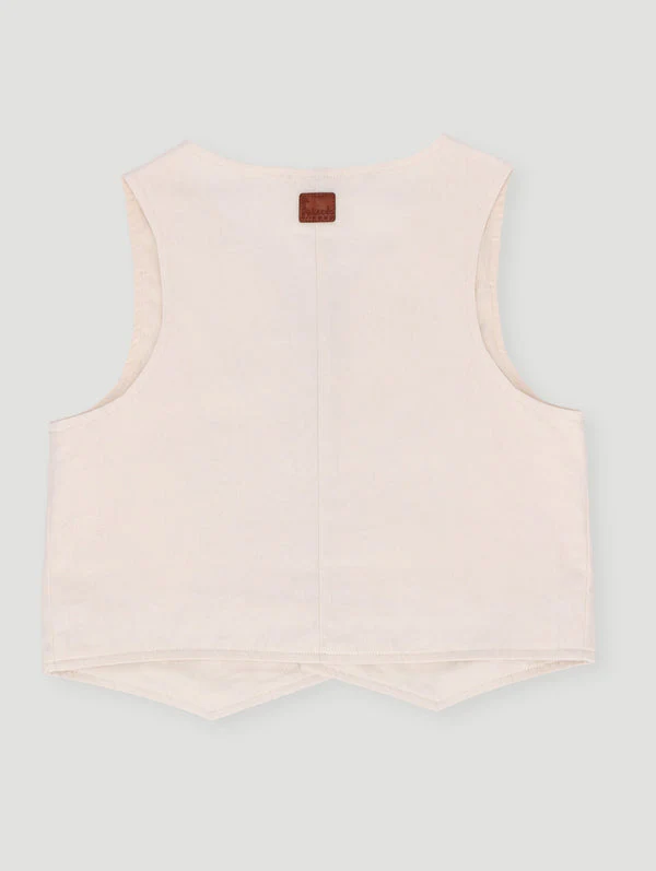 Keedo Boys Premium Waistcoat - Beige - Image 2