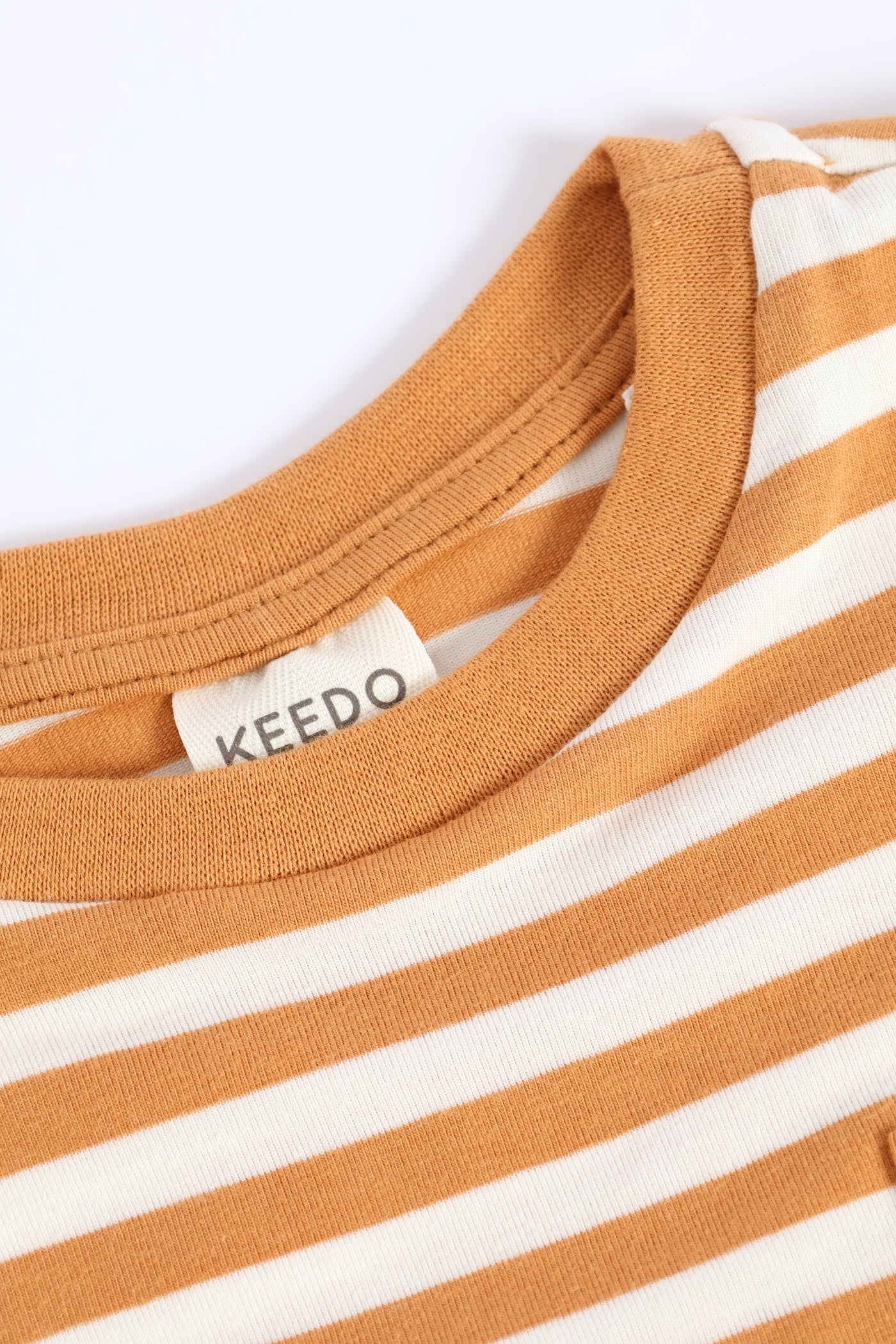 Keedo Boys Stripe Fashion Tee - Biscuit - Image 3