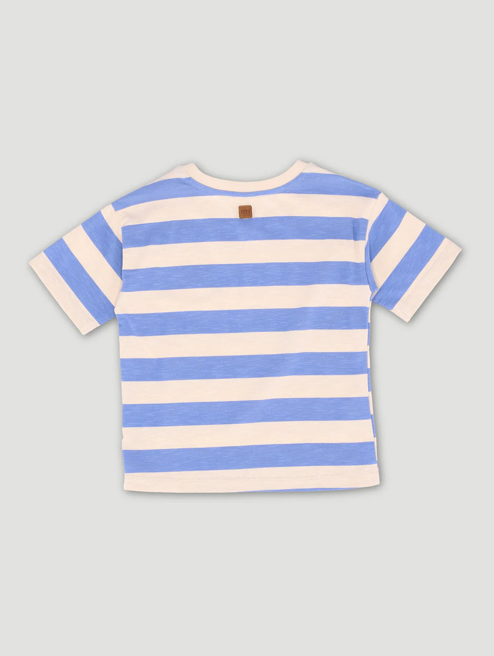 Keedo Boys Stripe Logo Tee - Blue - Image 2