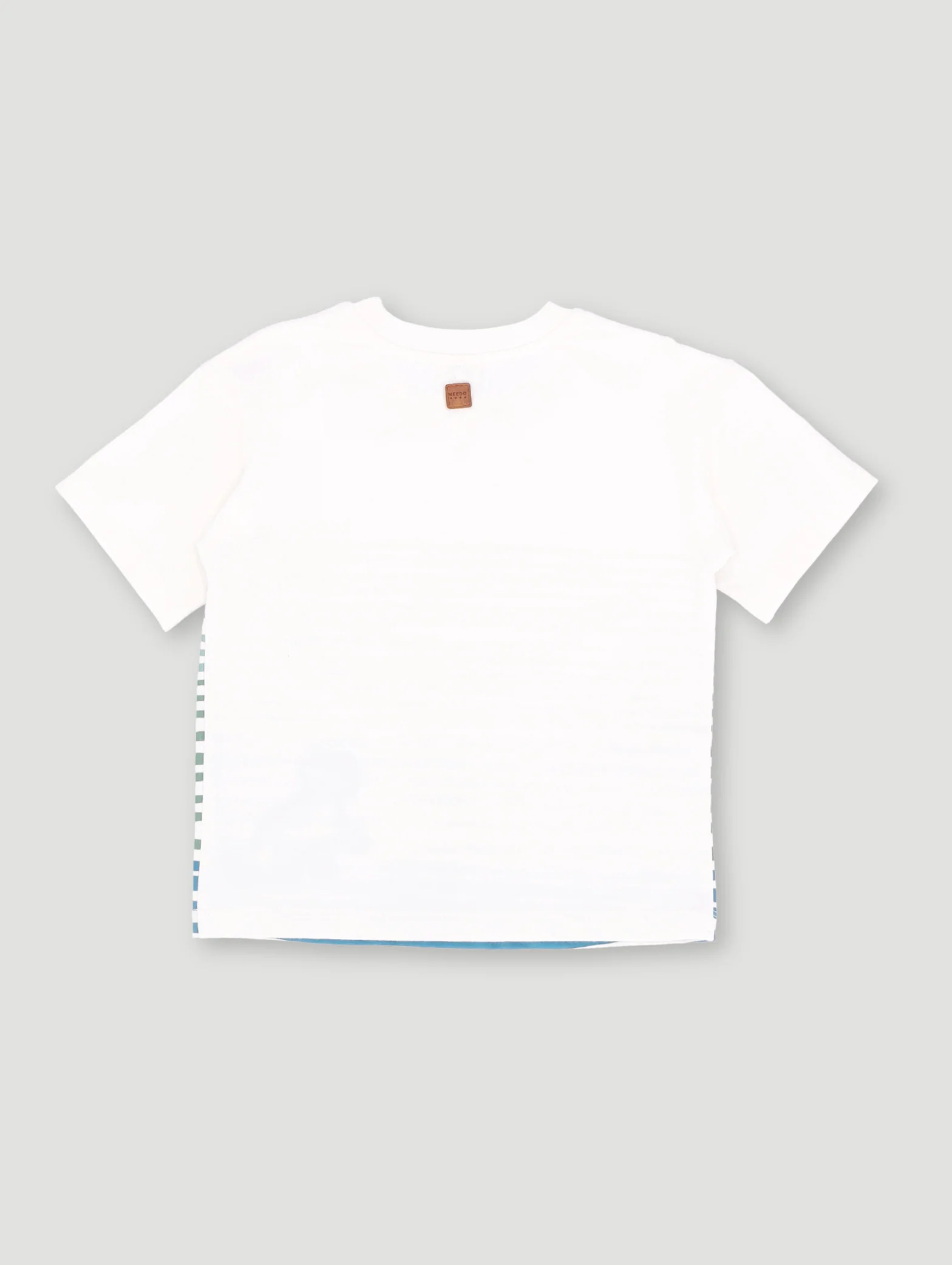 Keedo Boys Stripe Tiger Tee - White - Image 2