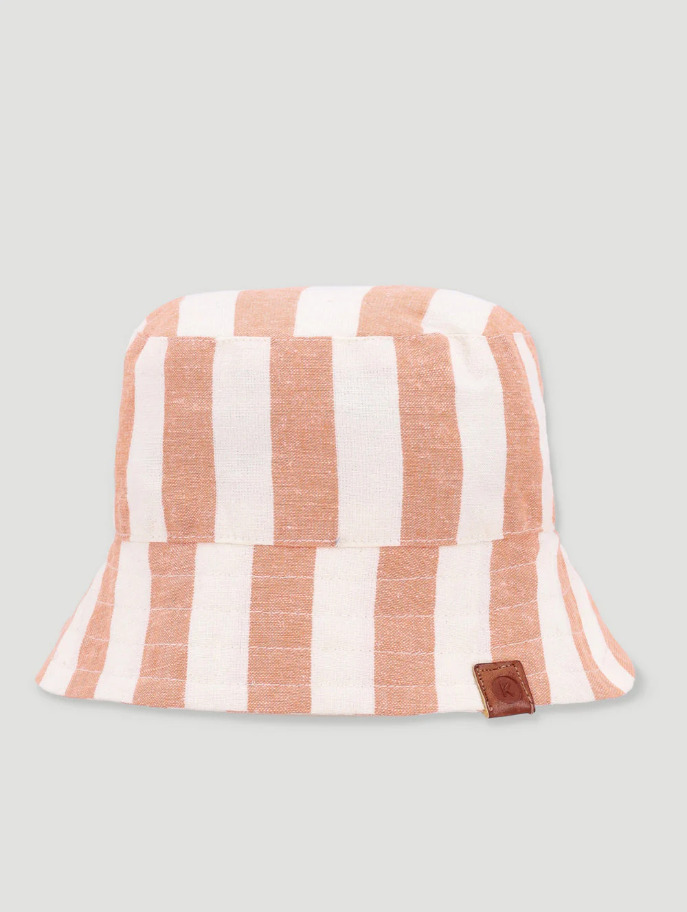 Keedo Classic Stripe Bucket Hat - Coral - Image 2