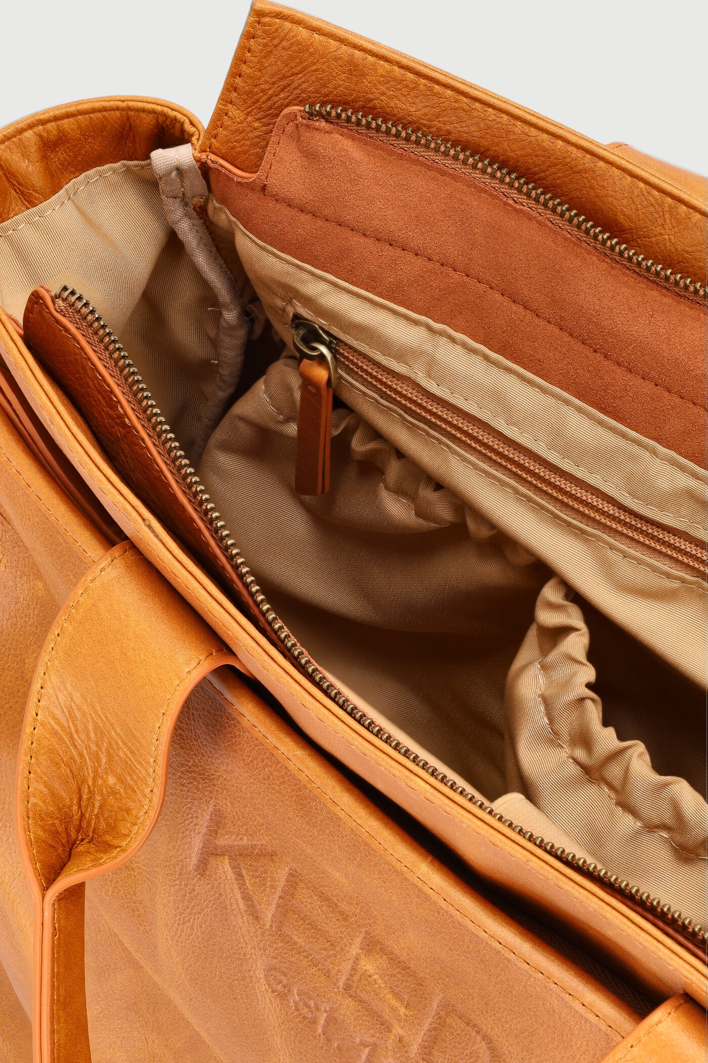 Keedo Genuine Leather Nappy Bag - Brown - Image 3