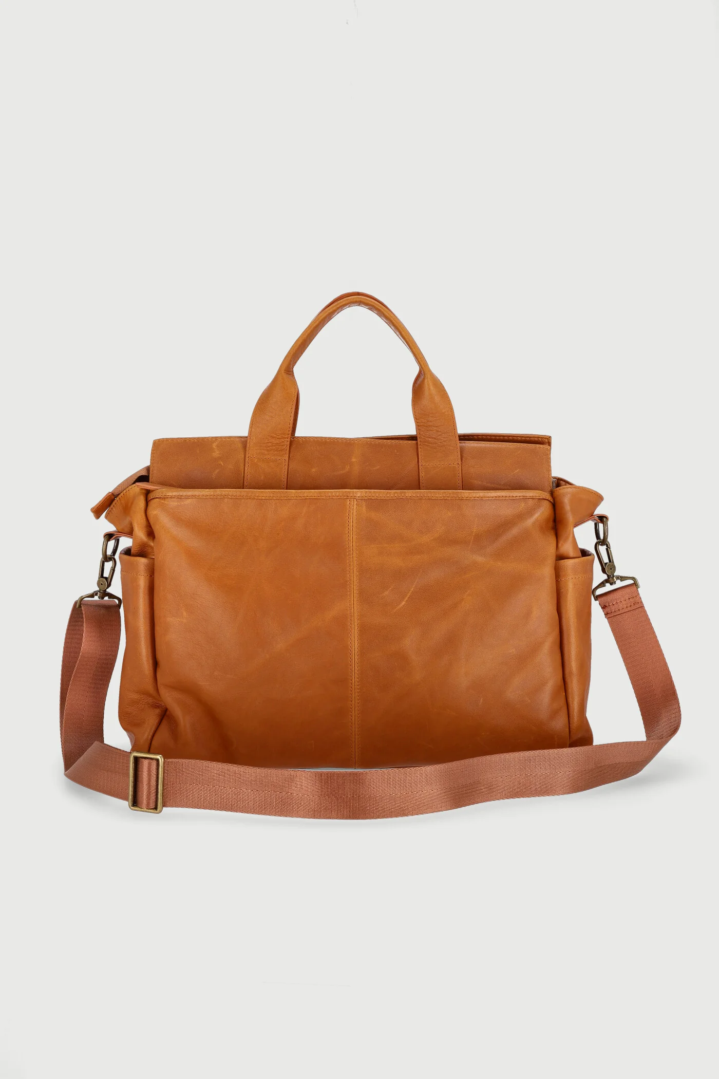 Keedo Genuine Leather Nappy Bag - Brown - Image 4