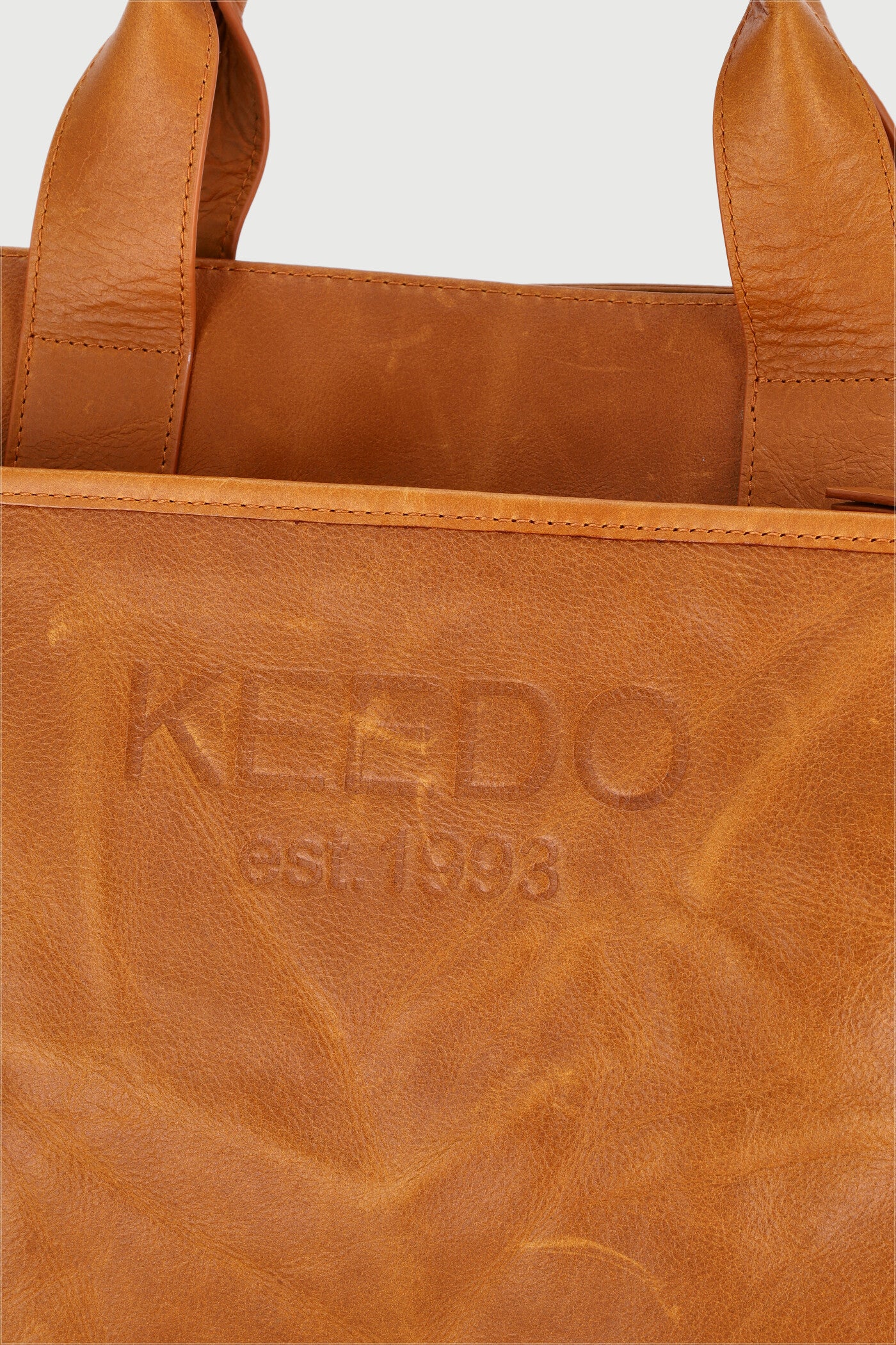 Keedo Genuine Leather Nappy Bag - Brown - Image 5