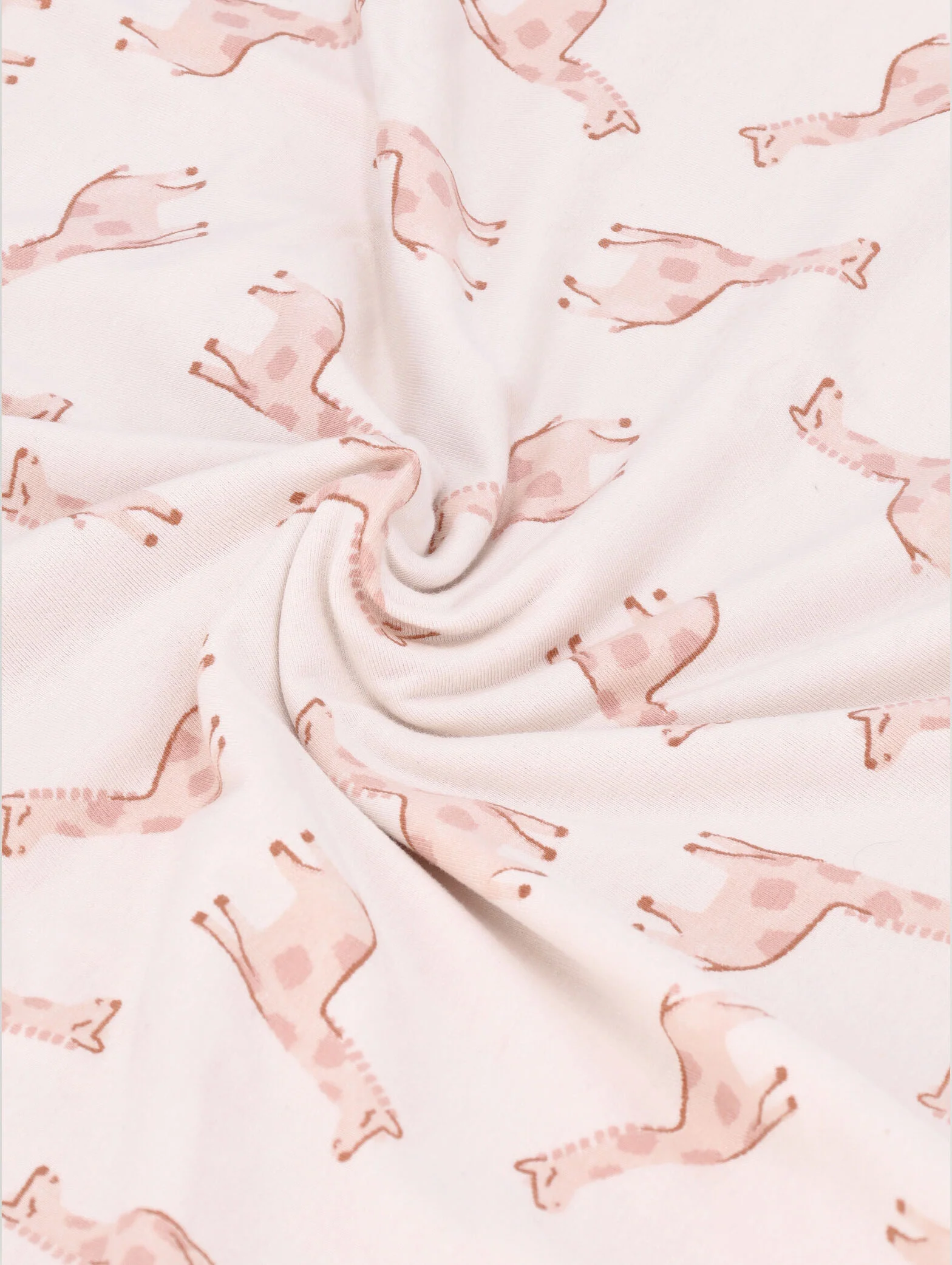 Keedo Giraffe Cotton Lycra Blanket - Cream - Image 2